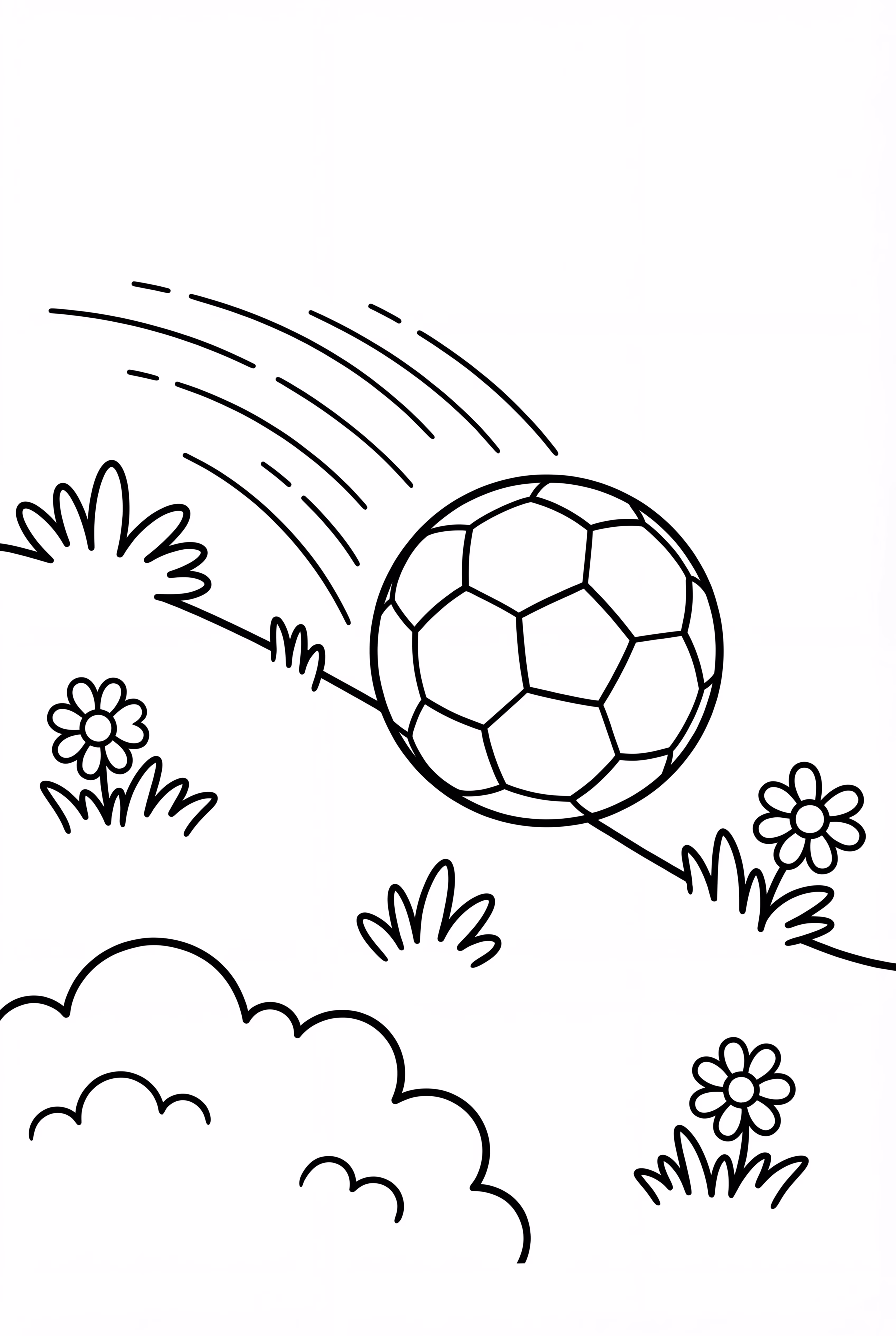 Soccer Ball Rolling Downhill