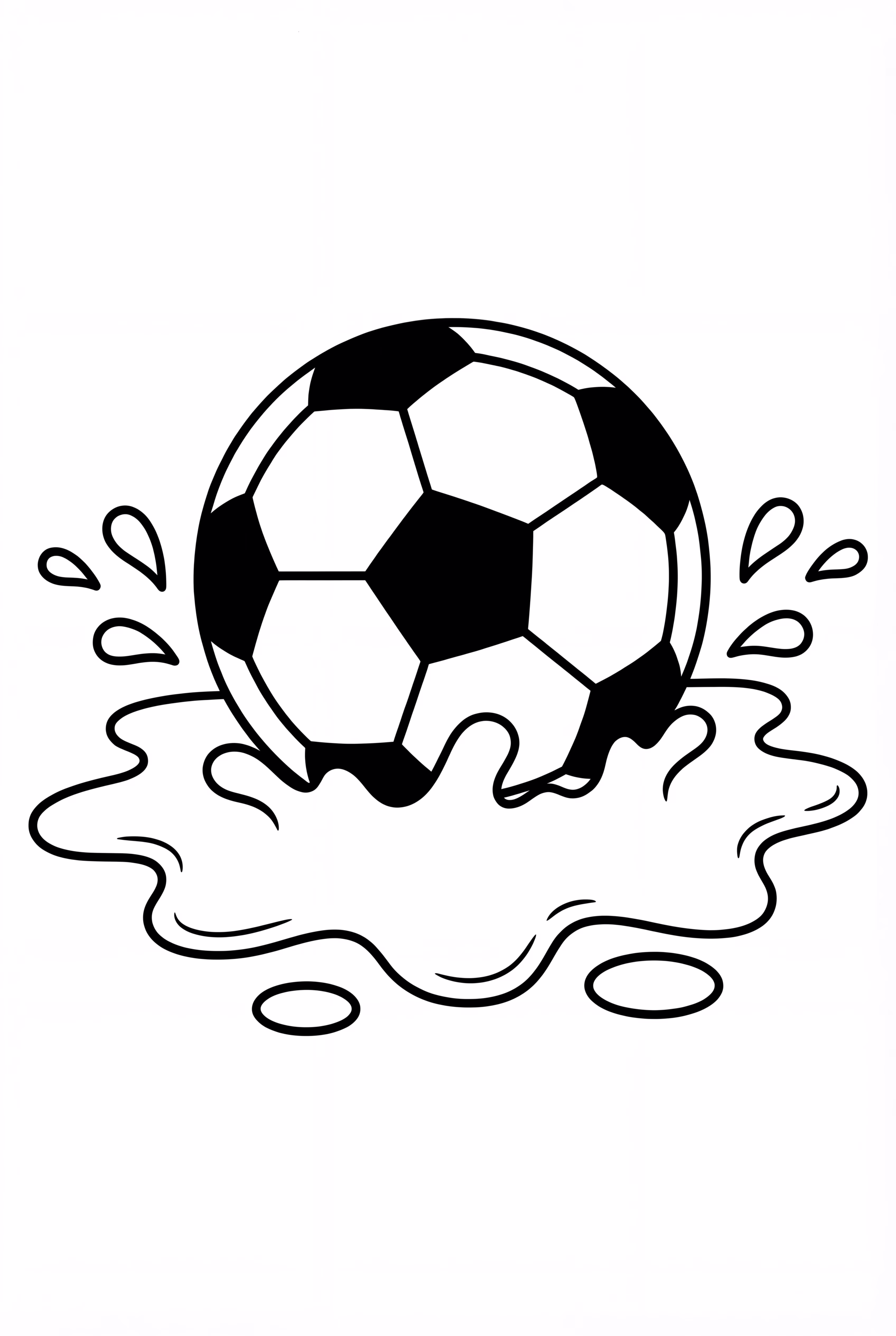 Soccer Ball Trapped In Mud