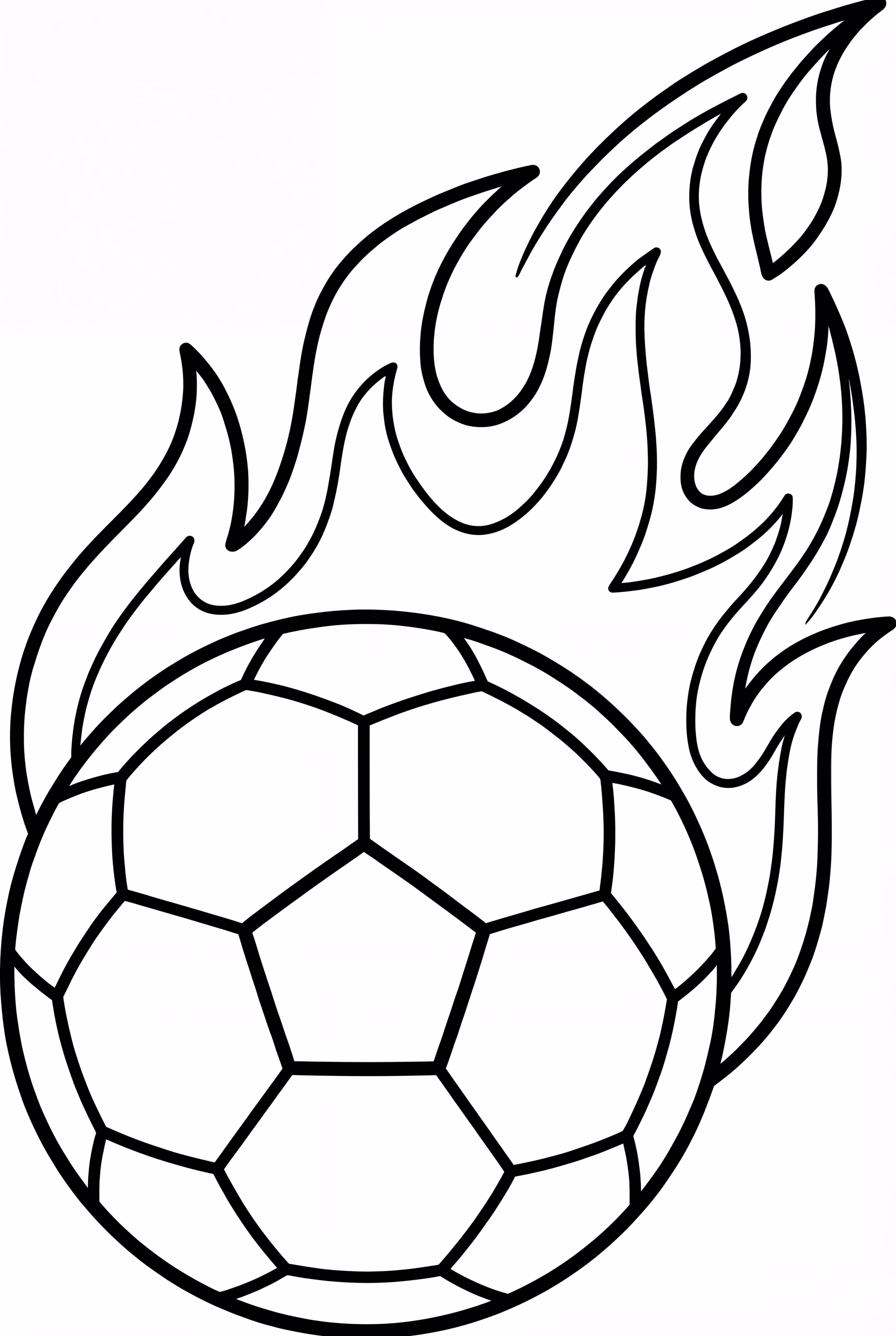 불꽃과 함께하는 축구공