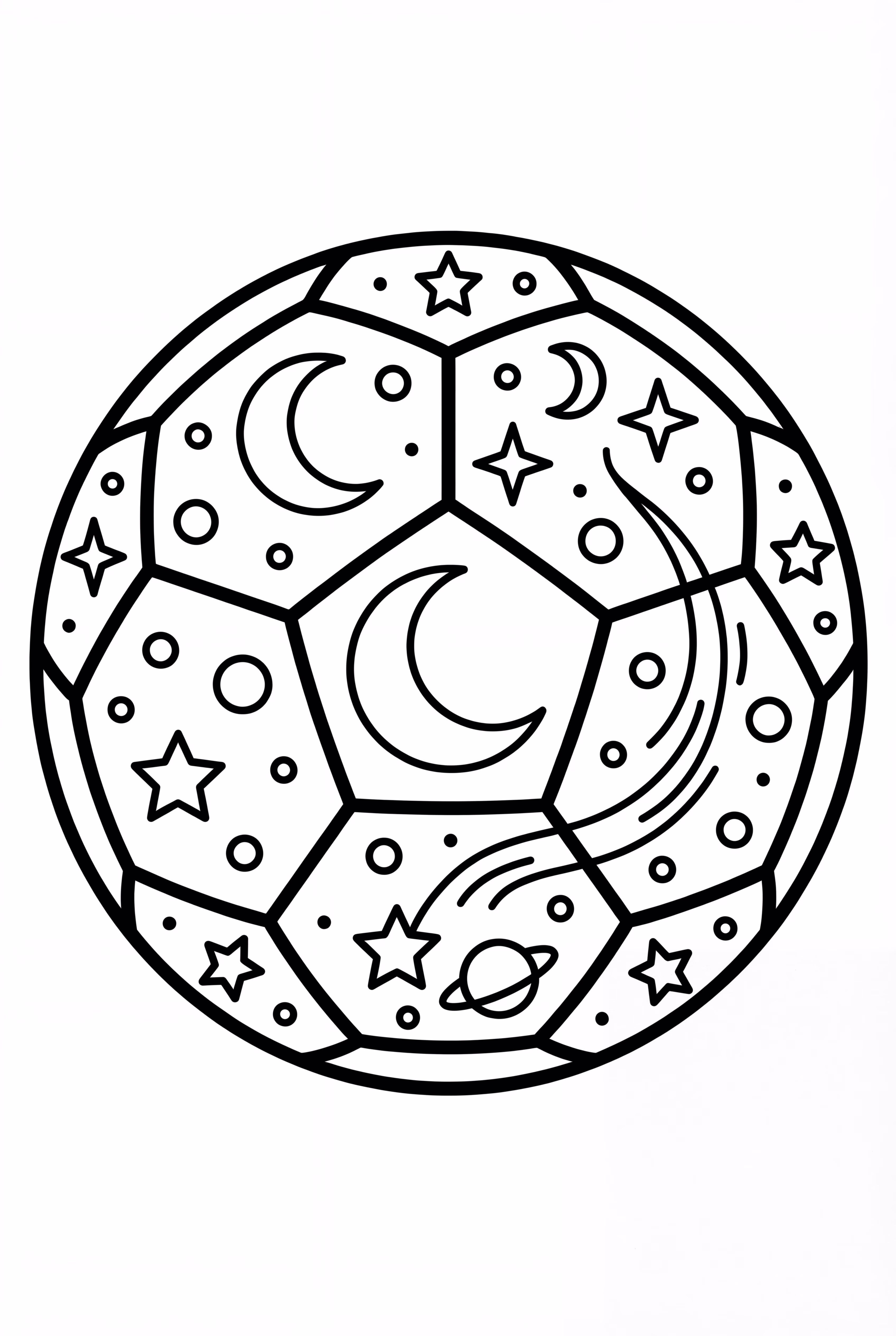 Bola de Futebol com Design de Galáxia