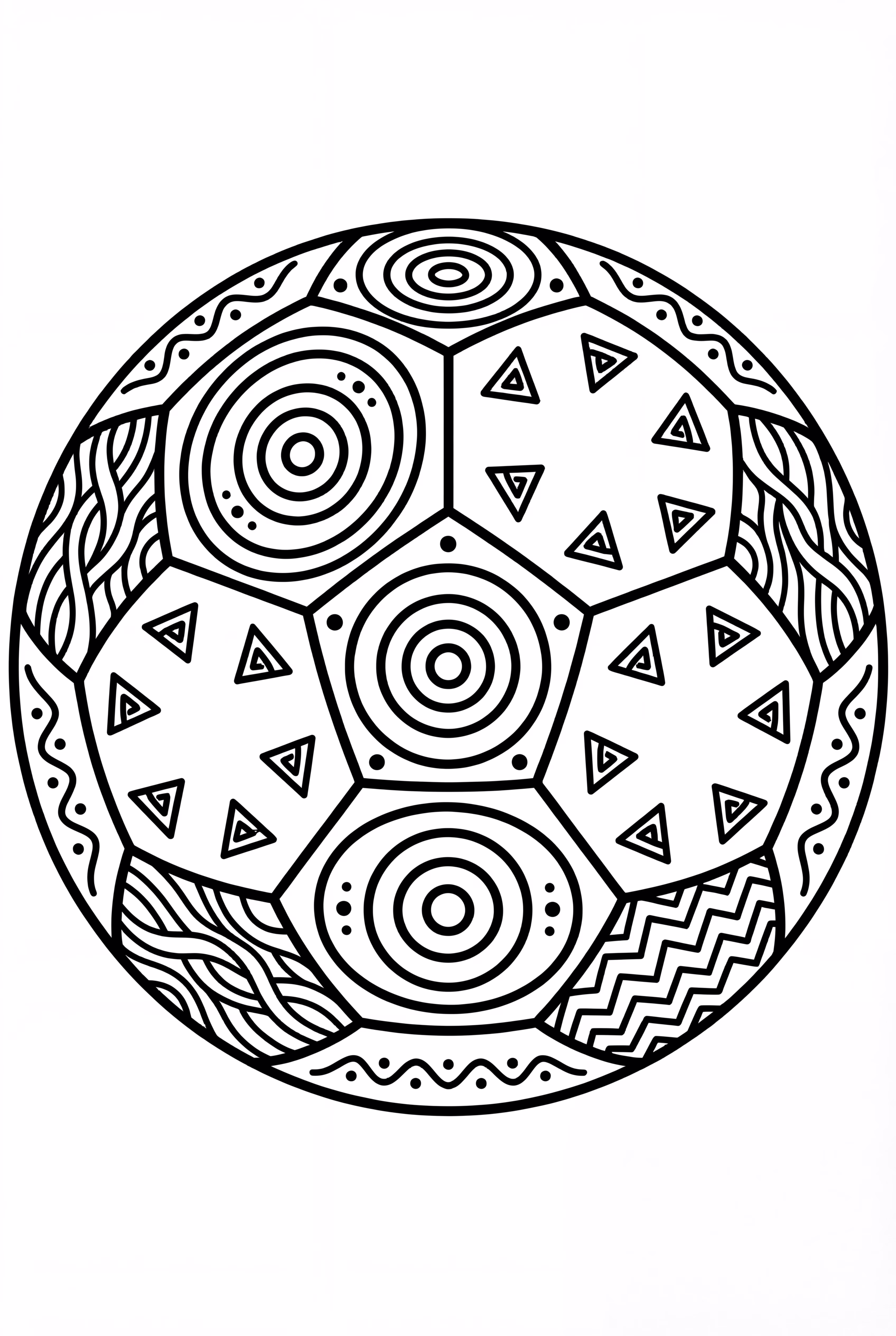 부족 패턴이 있는 축구공