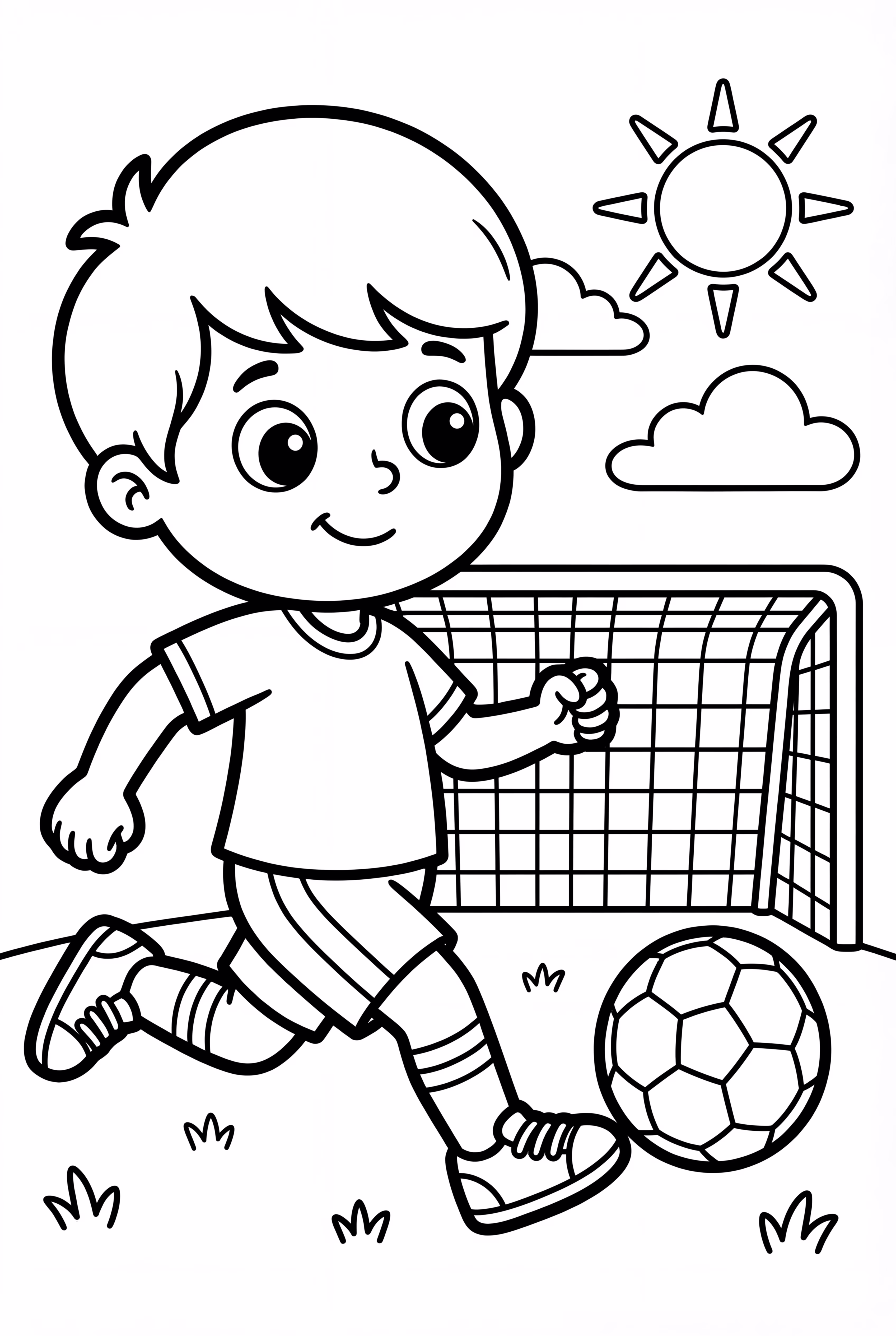 Soccer Player In Action Pose