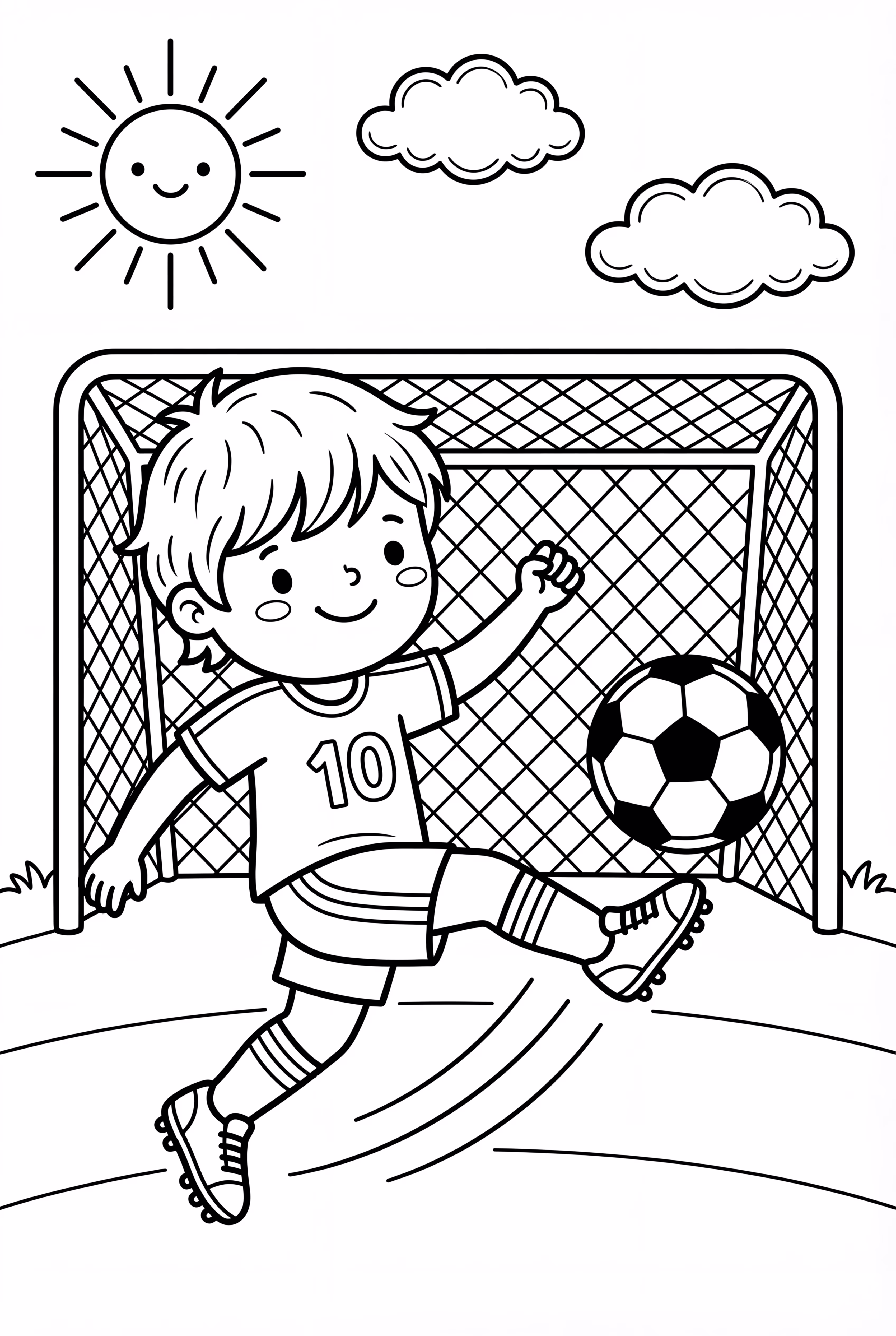 축구 선수 골 넣기