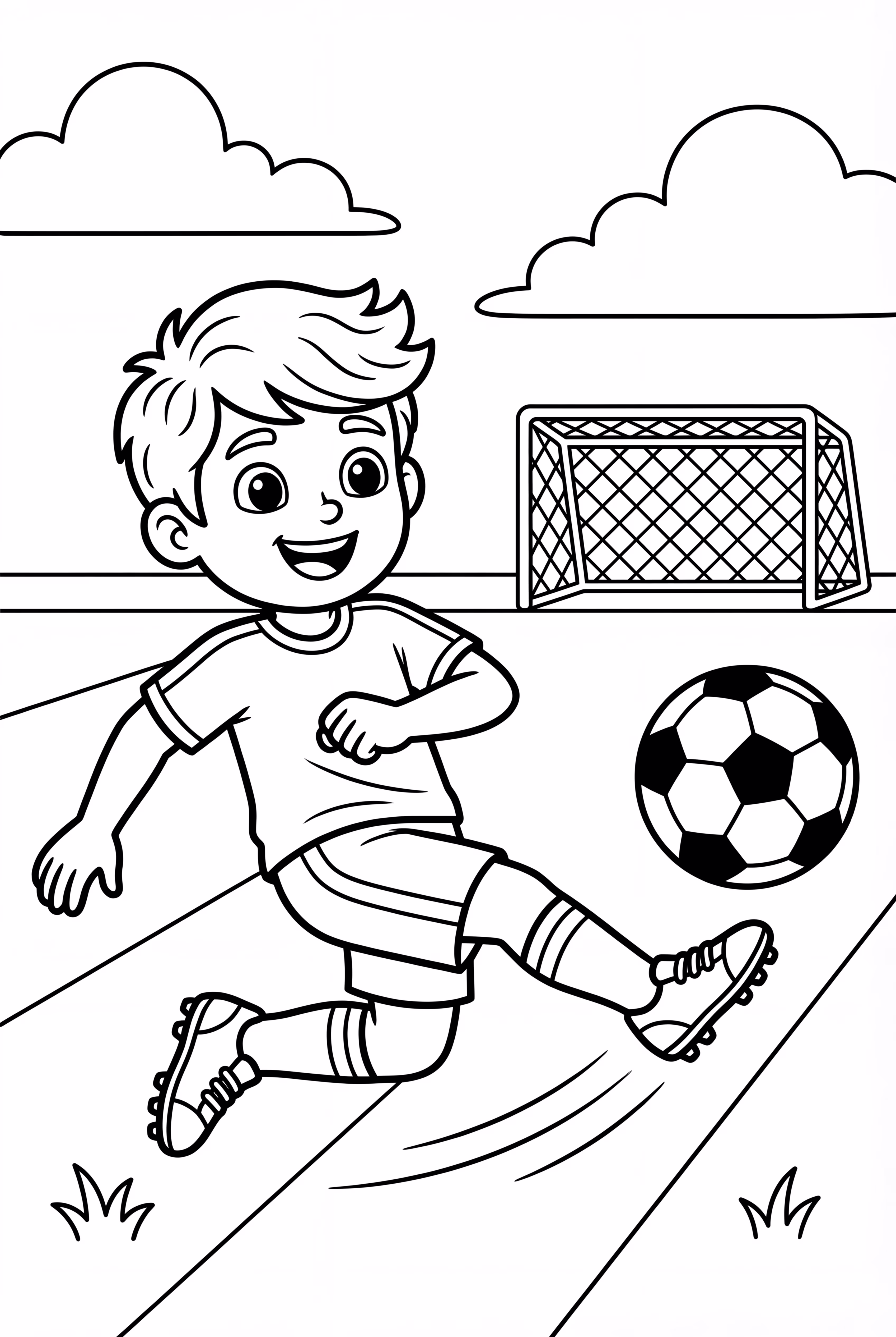 Soccer Player Sliding Tackle