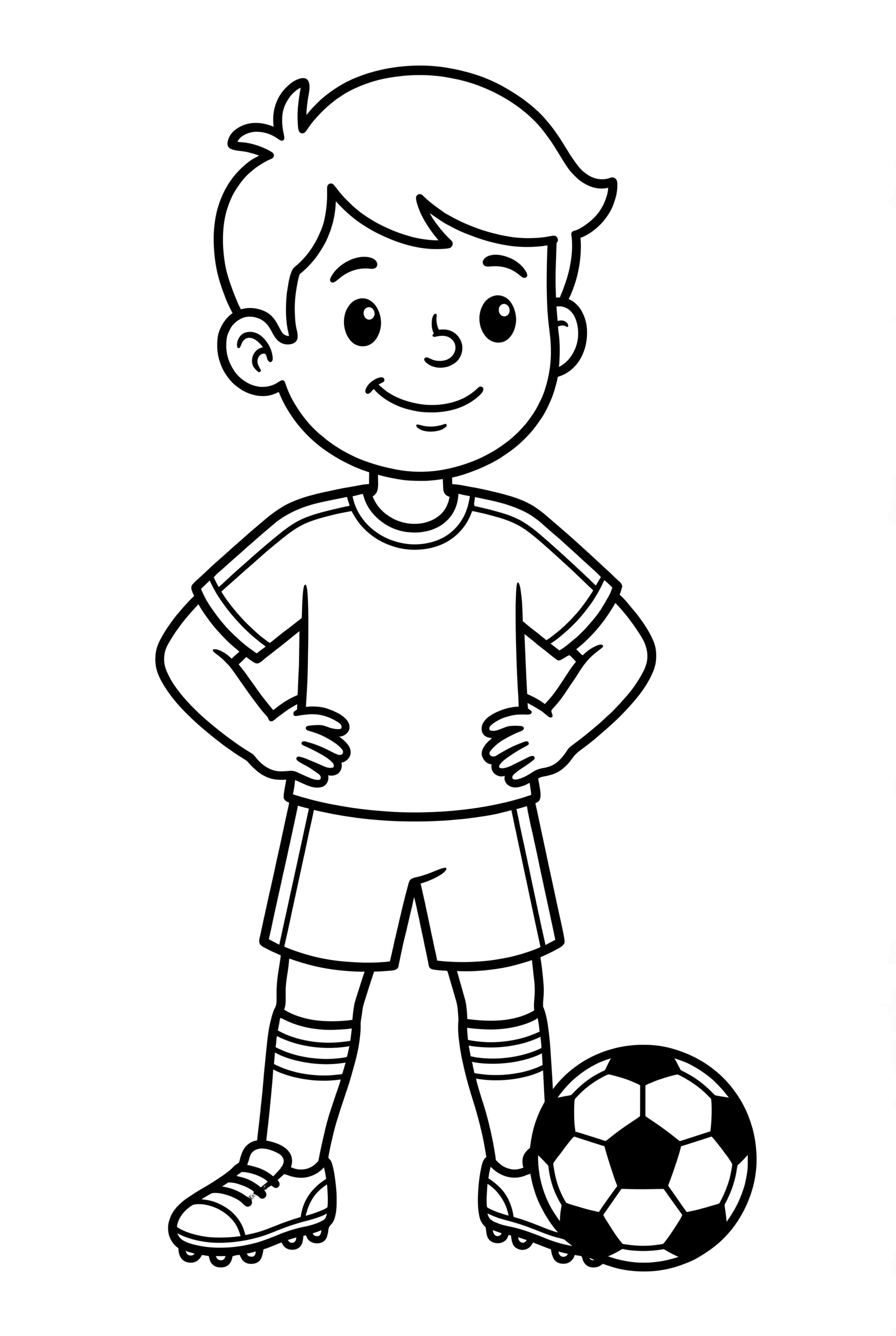 Soccer Player Standing Proud