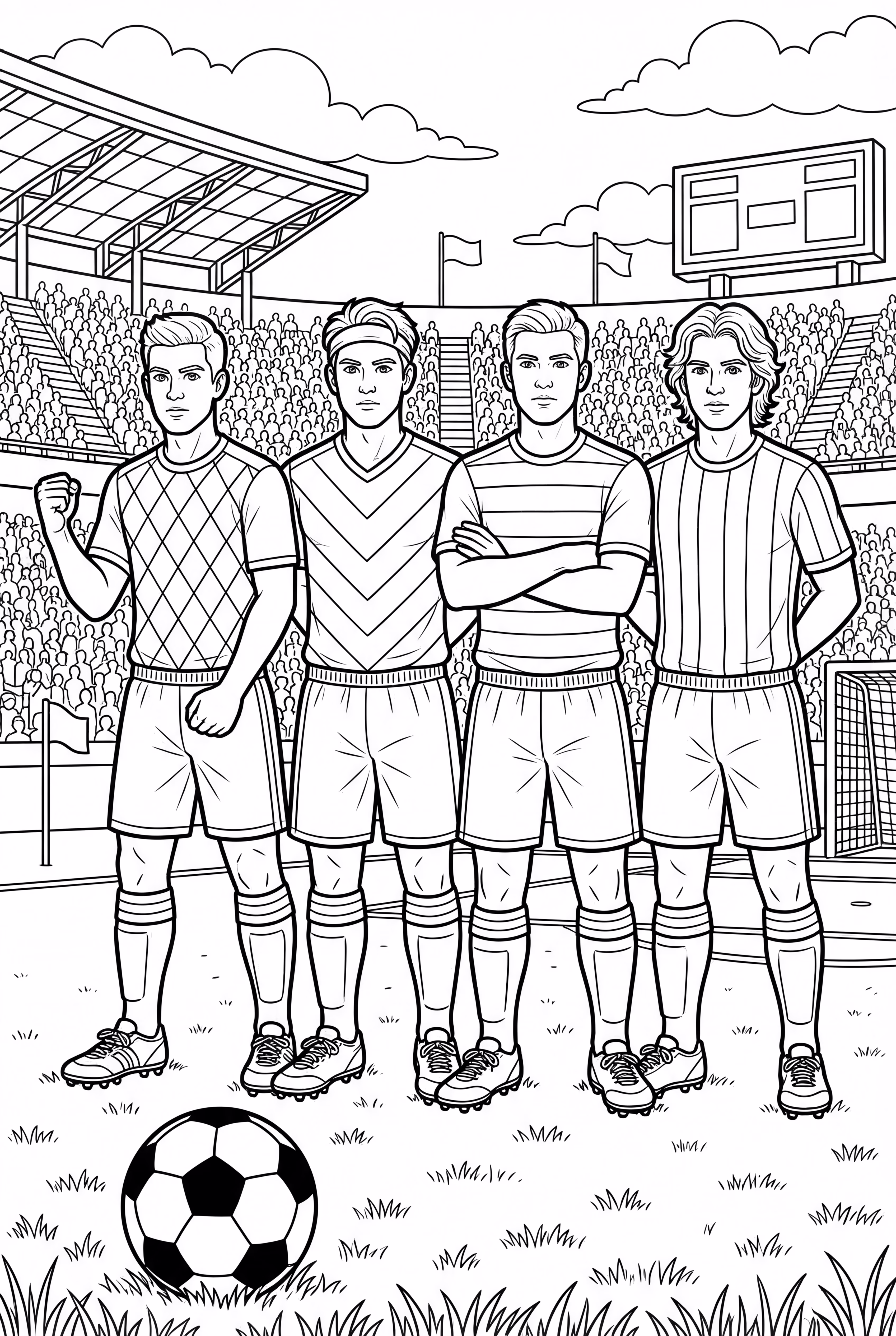 Soccer Player Wall Defending A Free Kick