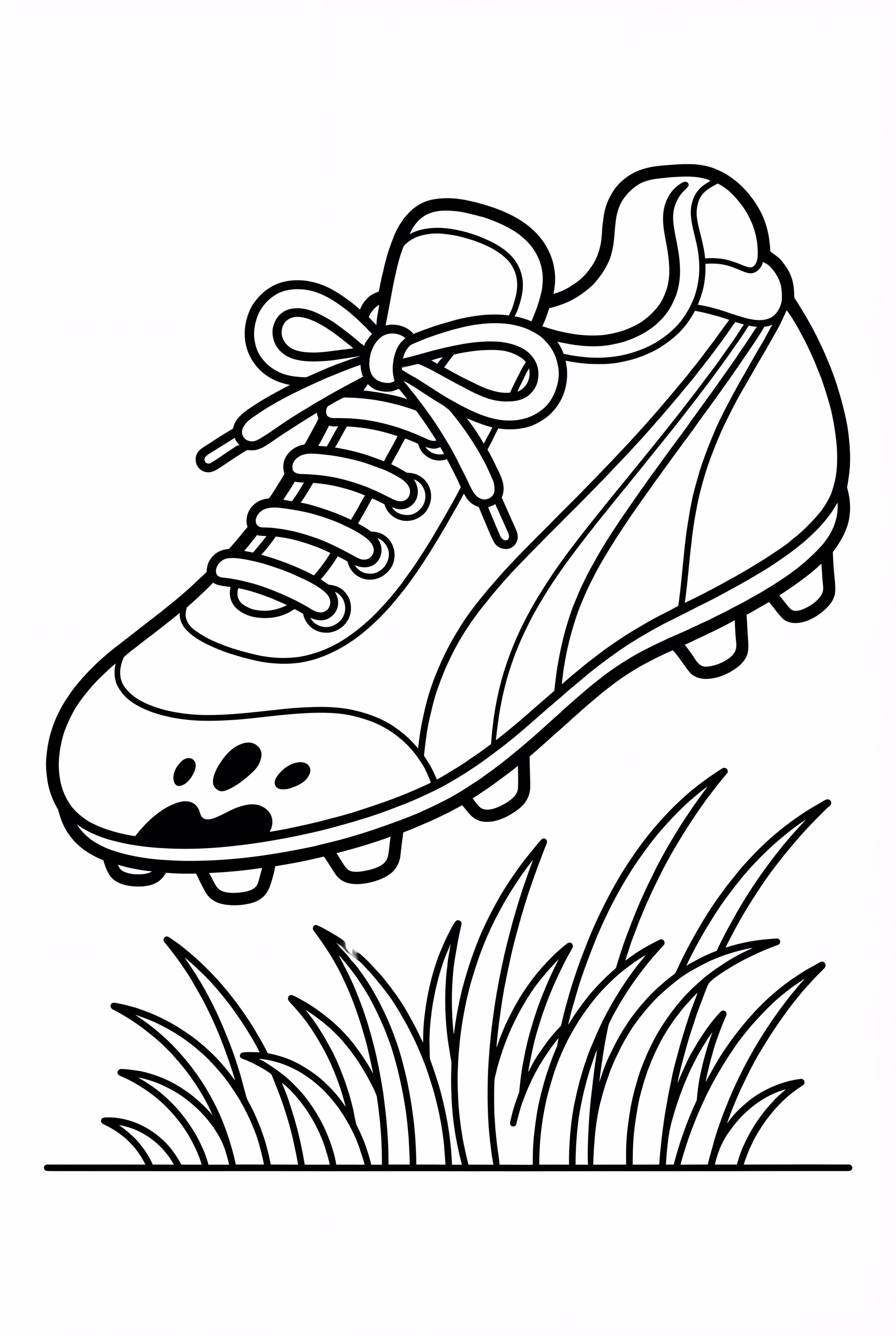 Soccer Shoe with Mud and Grass Stains