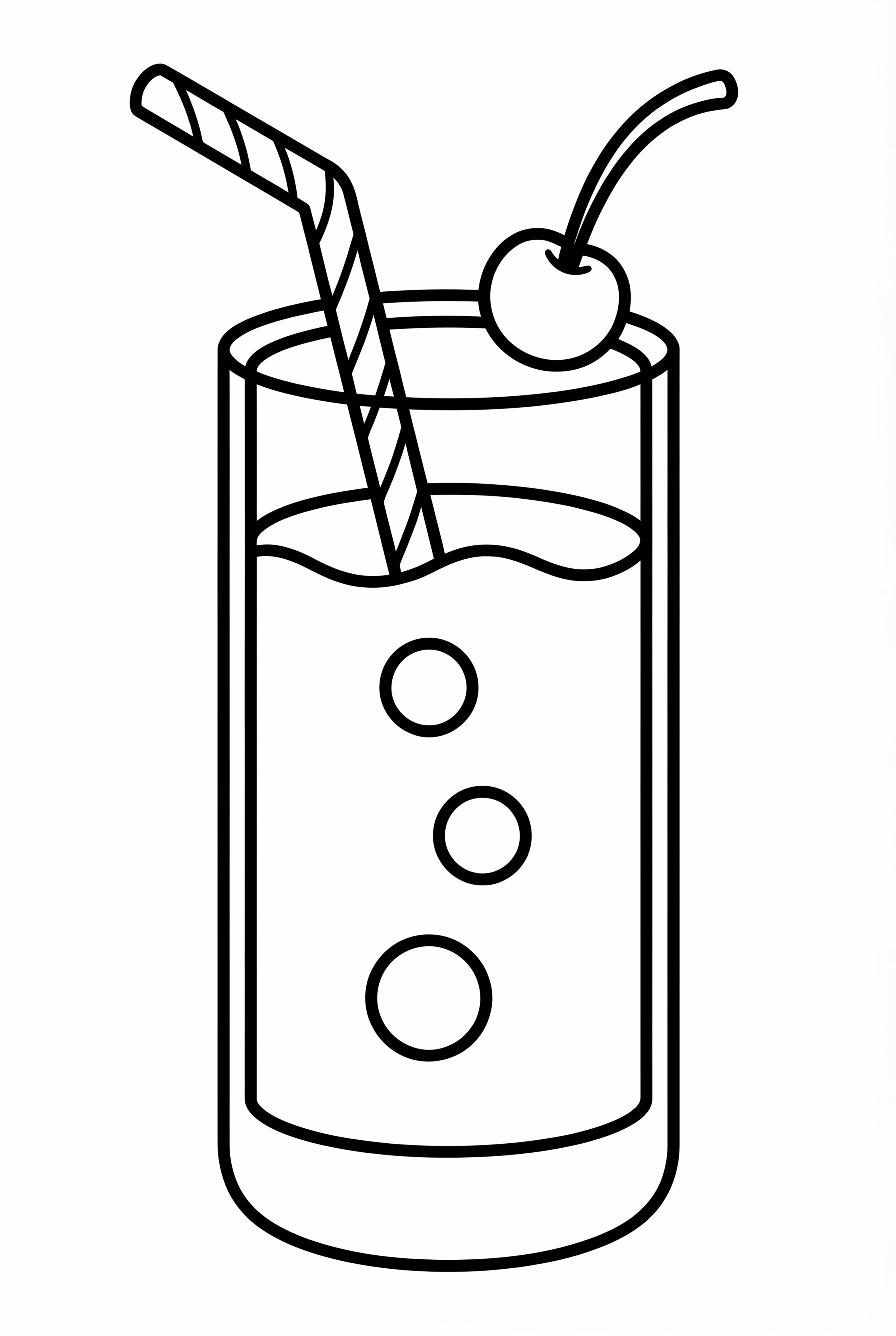 Refrigerante com Cereja no Topo