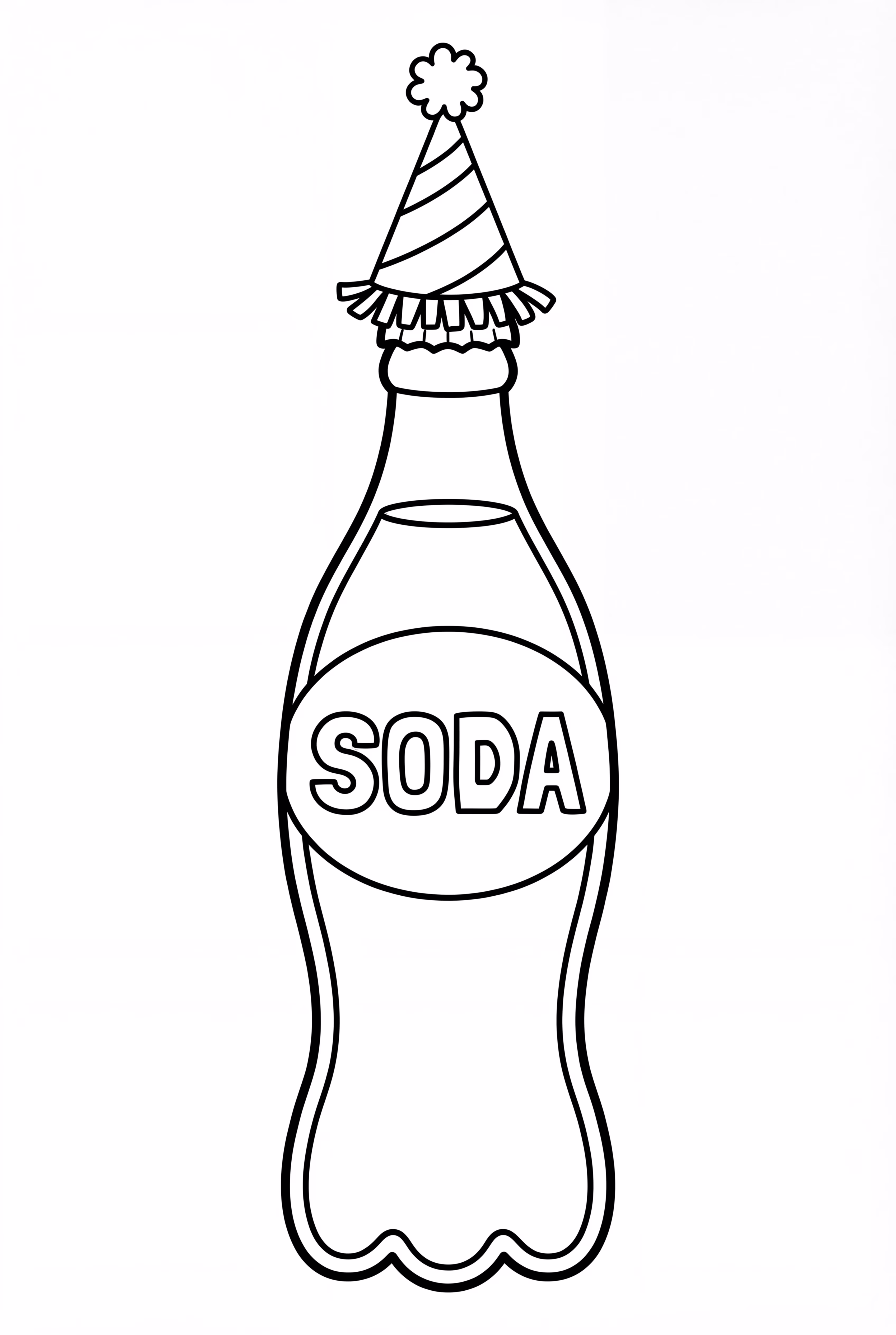 Soda Pop With A Party Hat