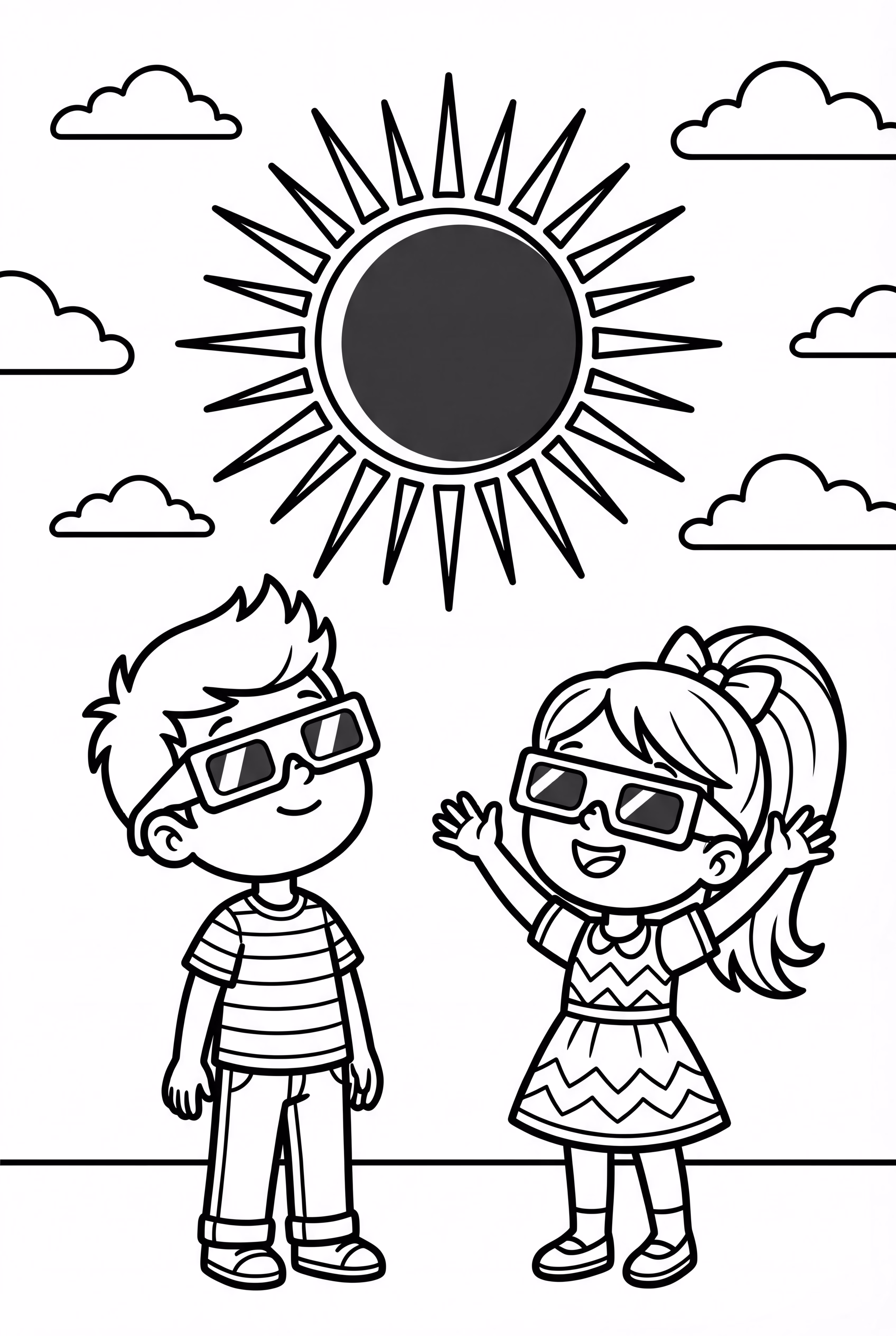 Observadores de Eclipse Solar com Óculos