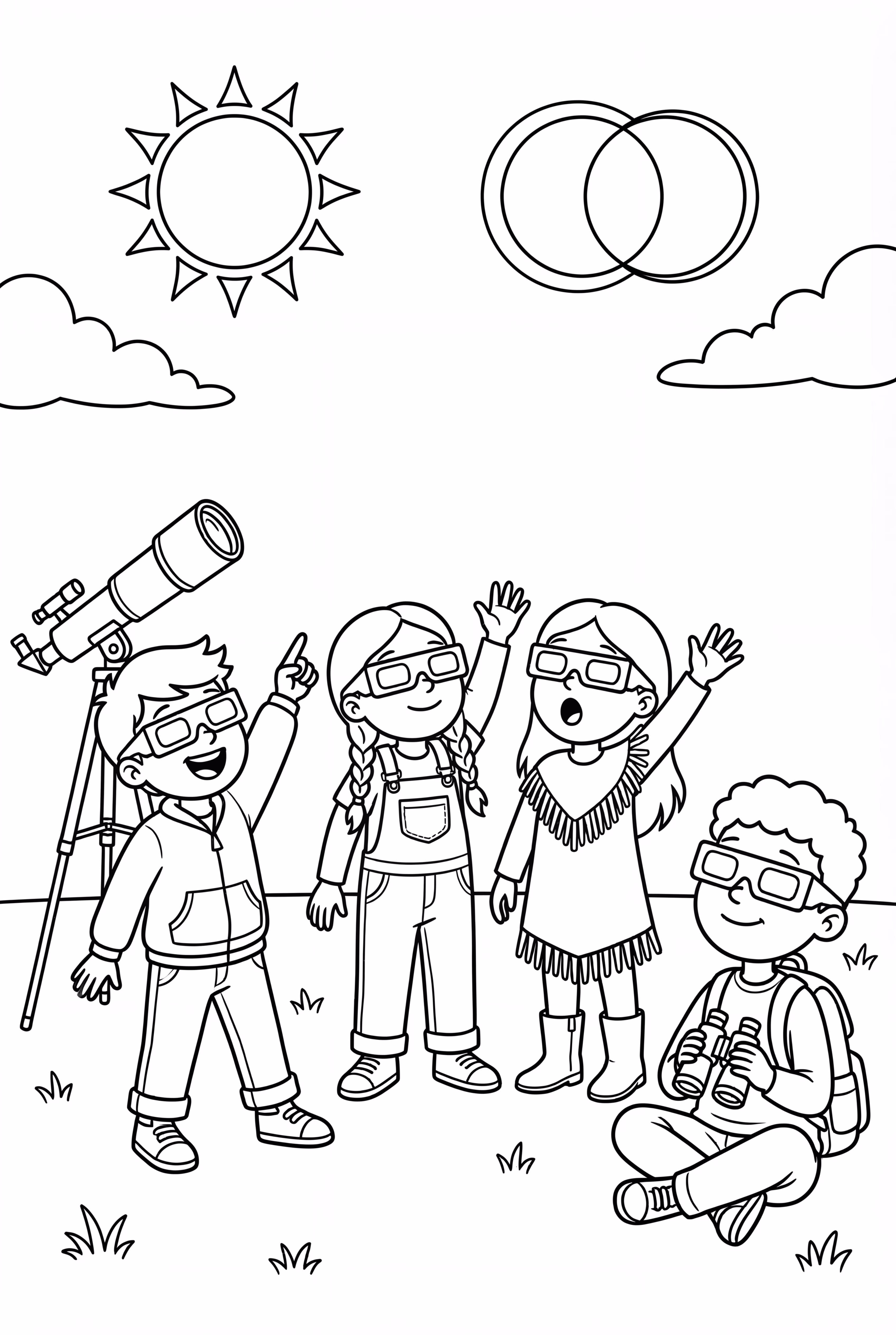 solar eclipse watching crowd