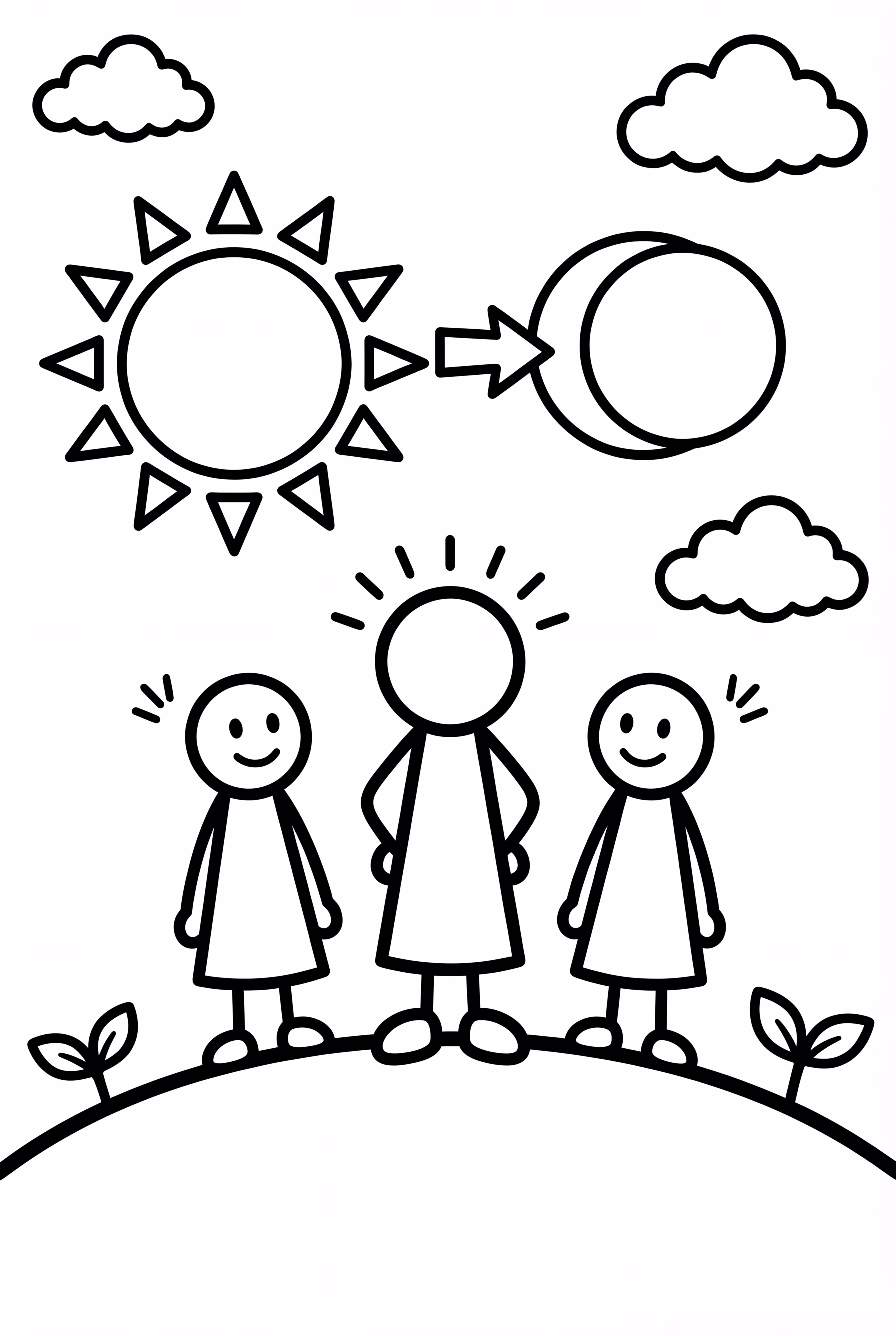 Solar Eclipse with a Crowd Watching