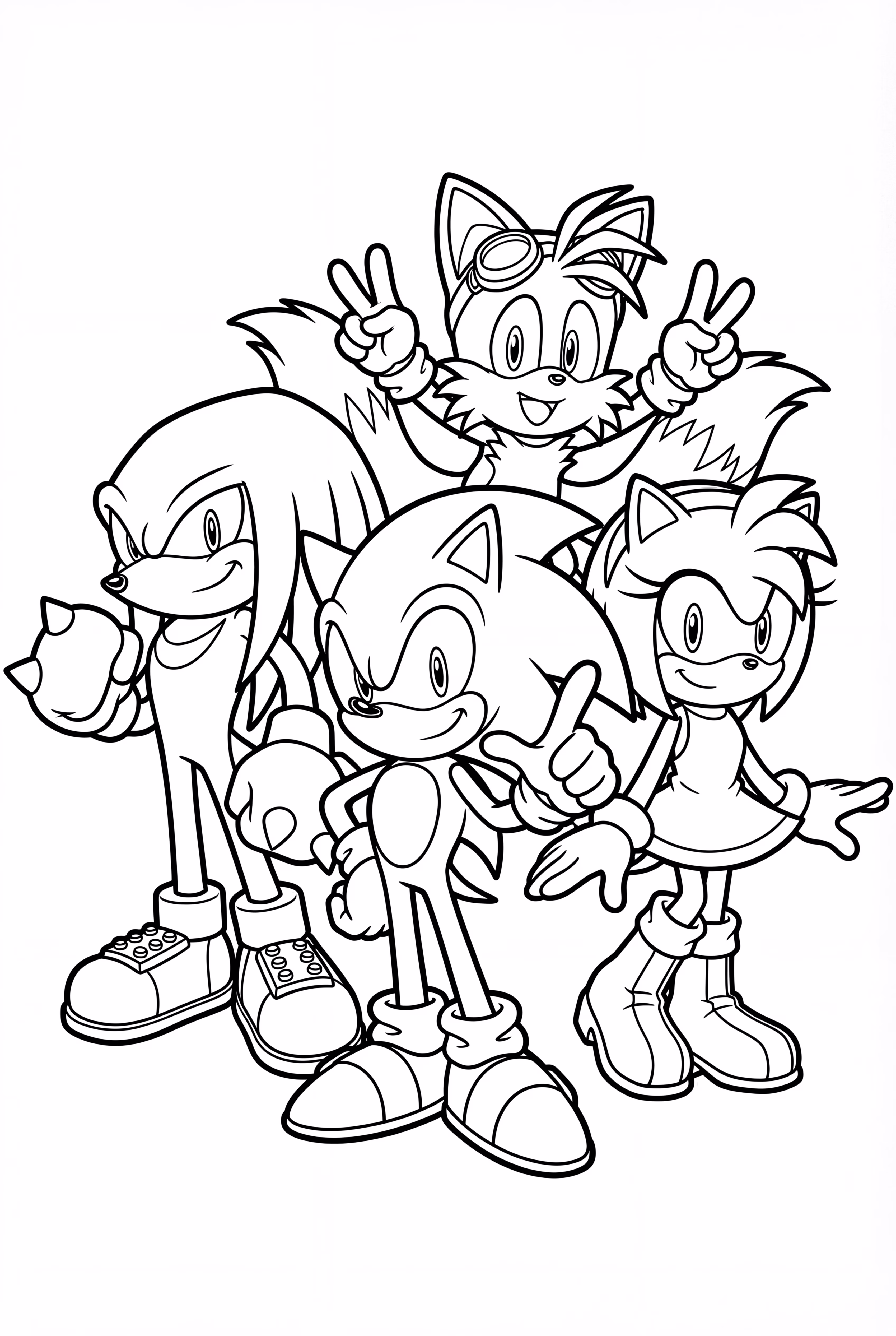 Sonic Boom Team Posing Together