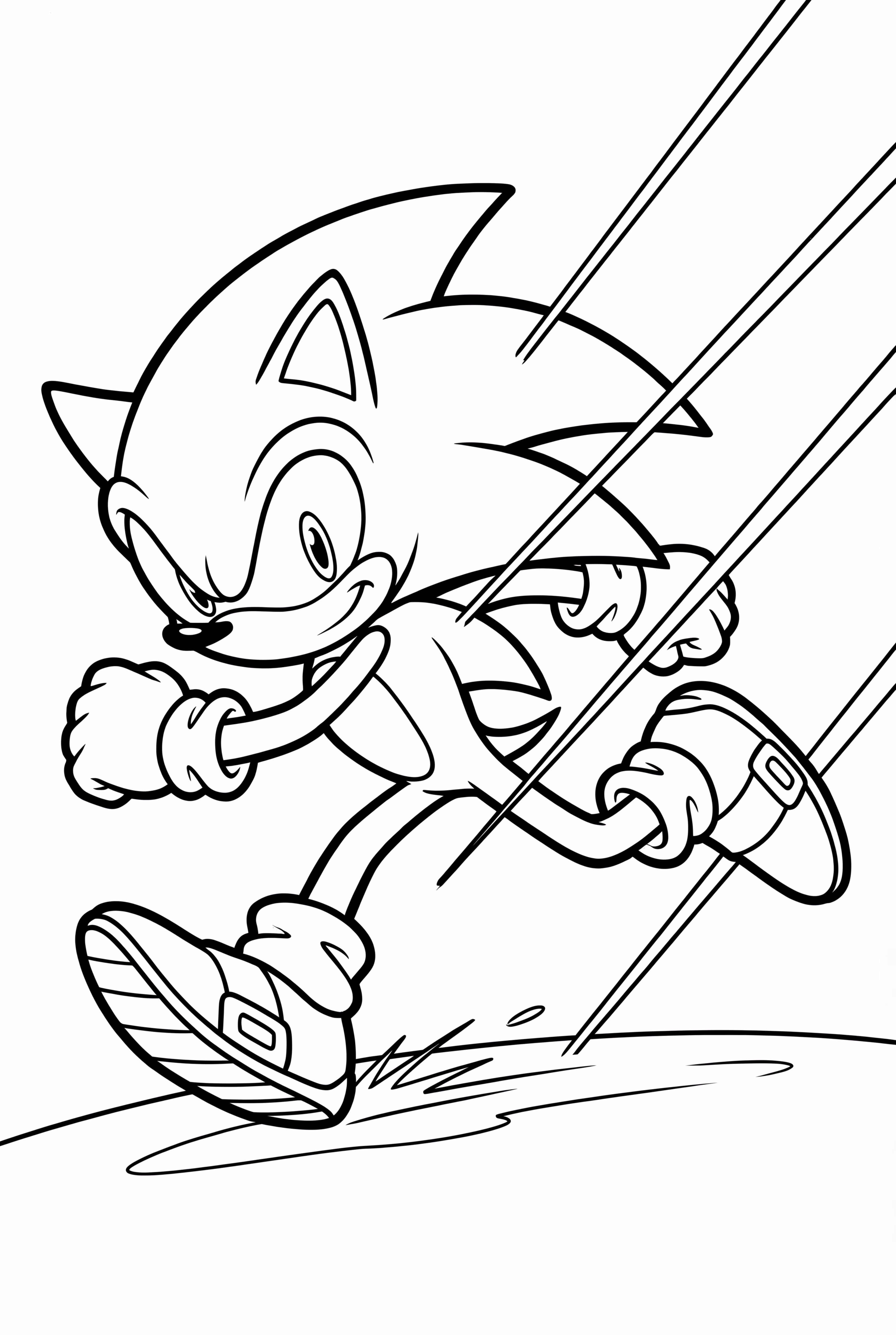 索尼克躲避激光束