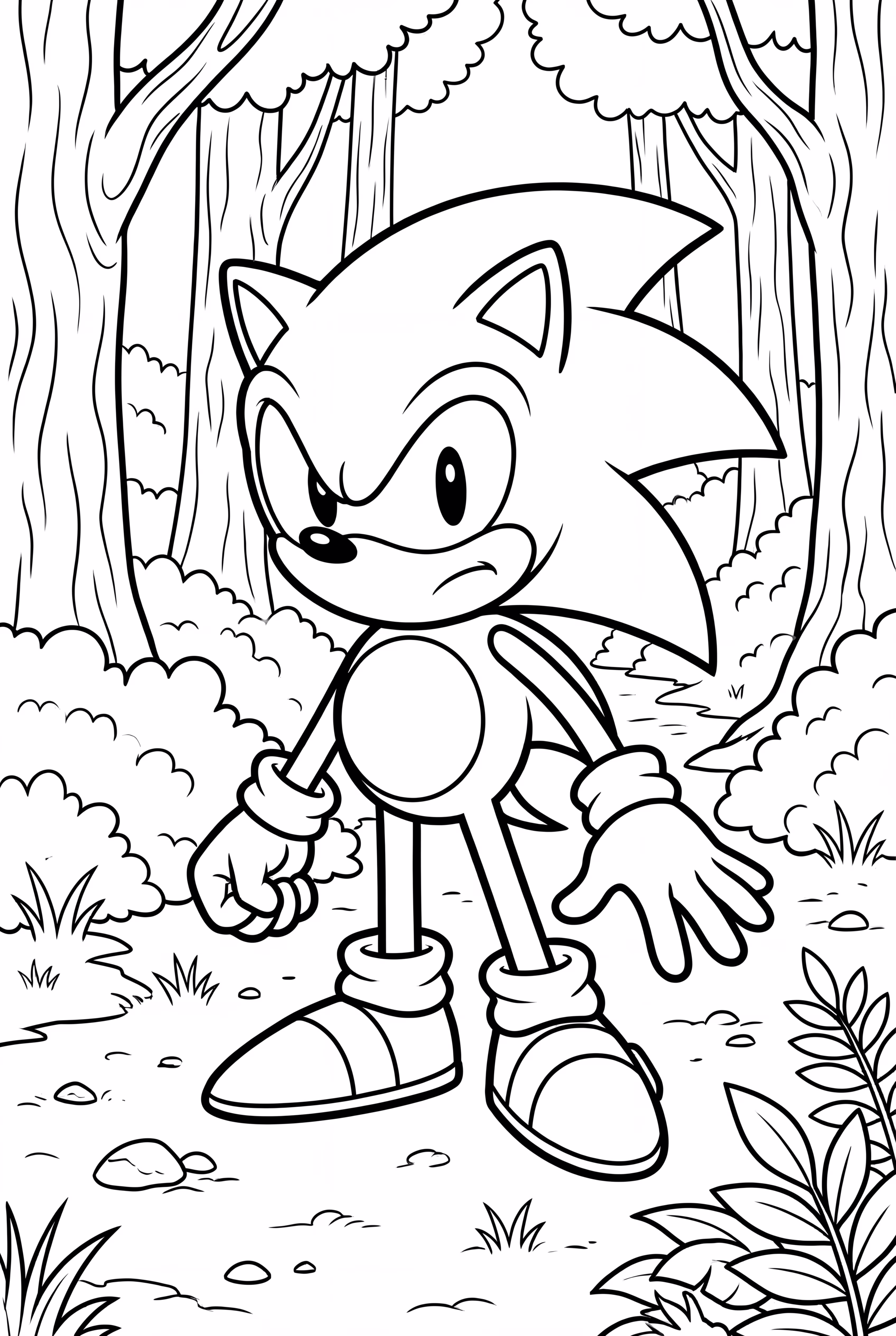 Sonic EXE In A Spooky Forest