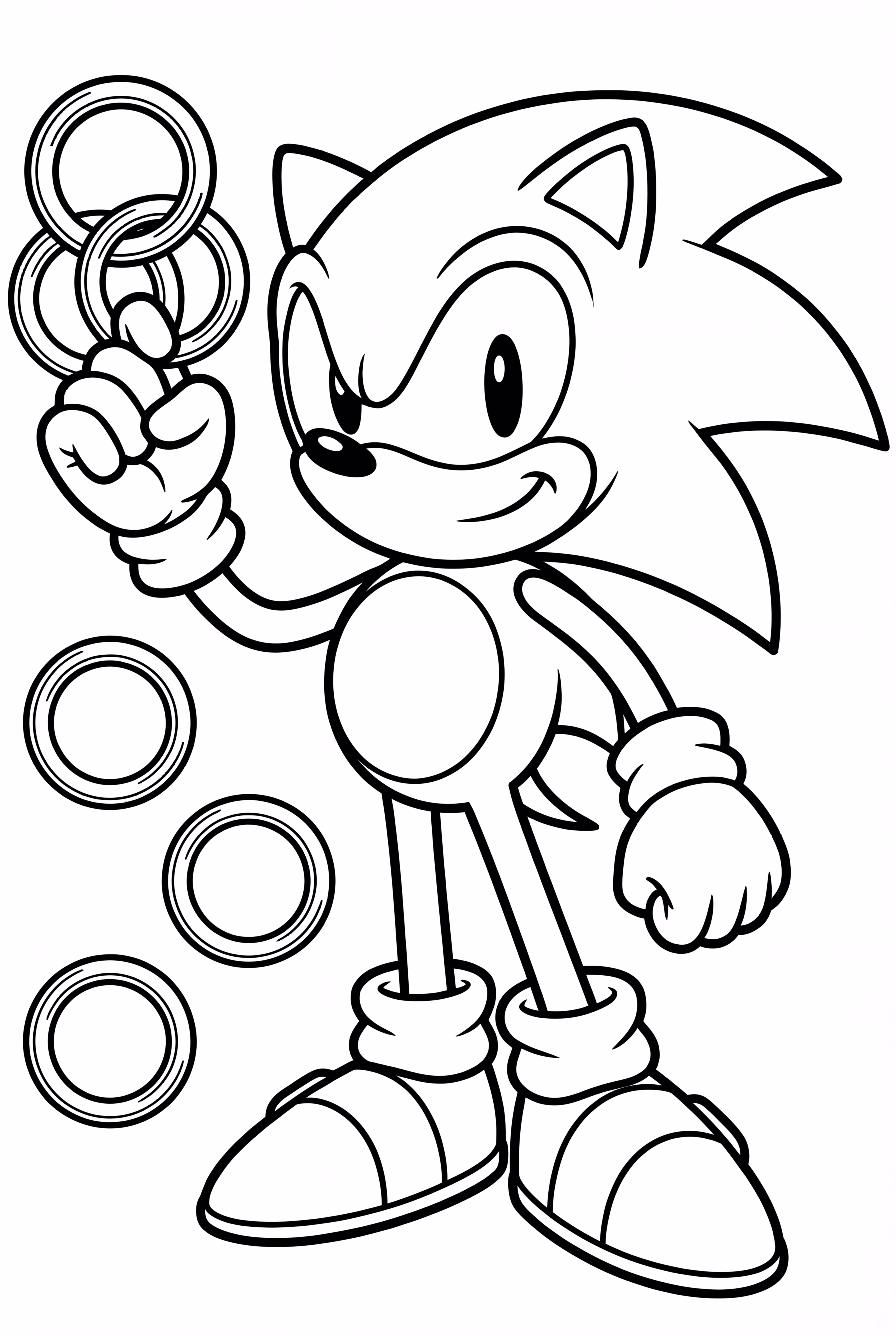 Sonic Holding Golden Rings
