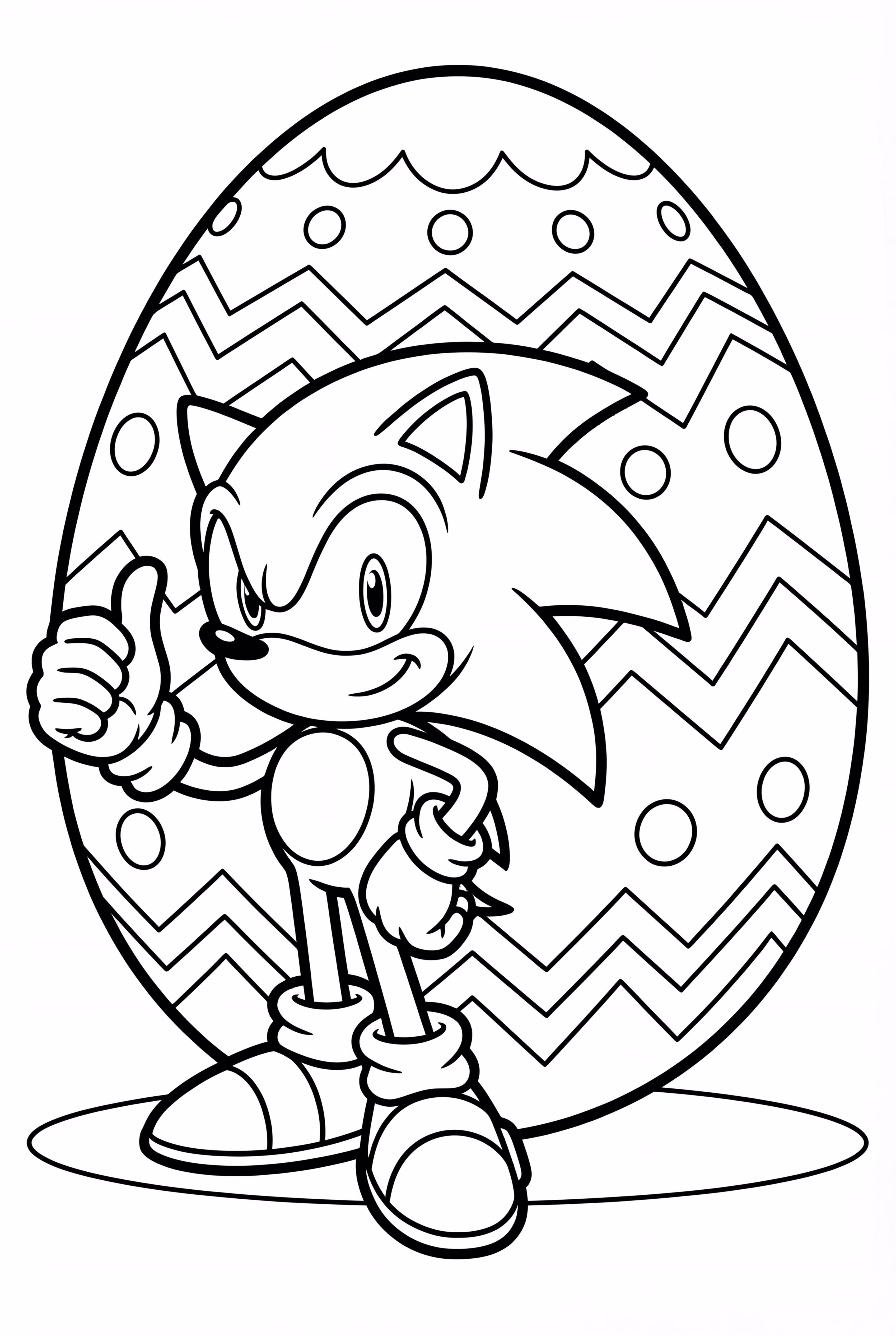 Sonic Hunting Easter Eggs In Meadow