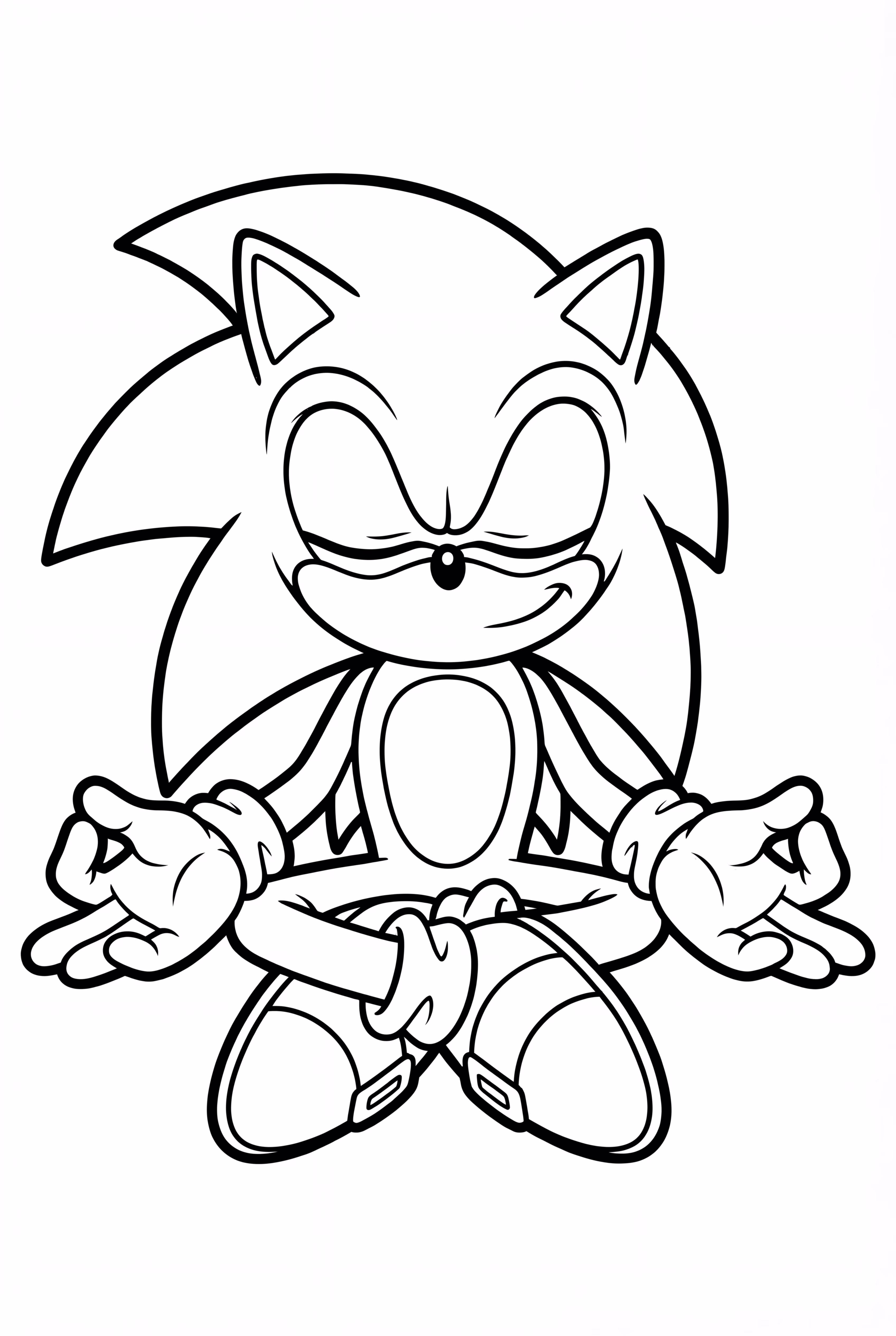 Sonic Meditating At Sunrise