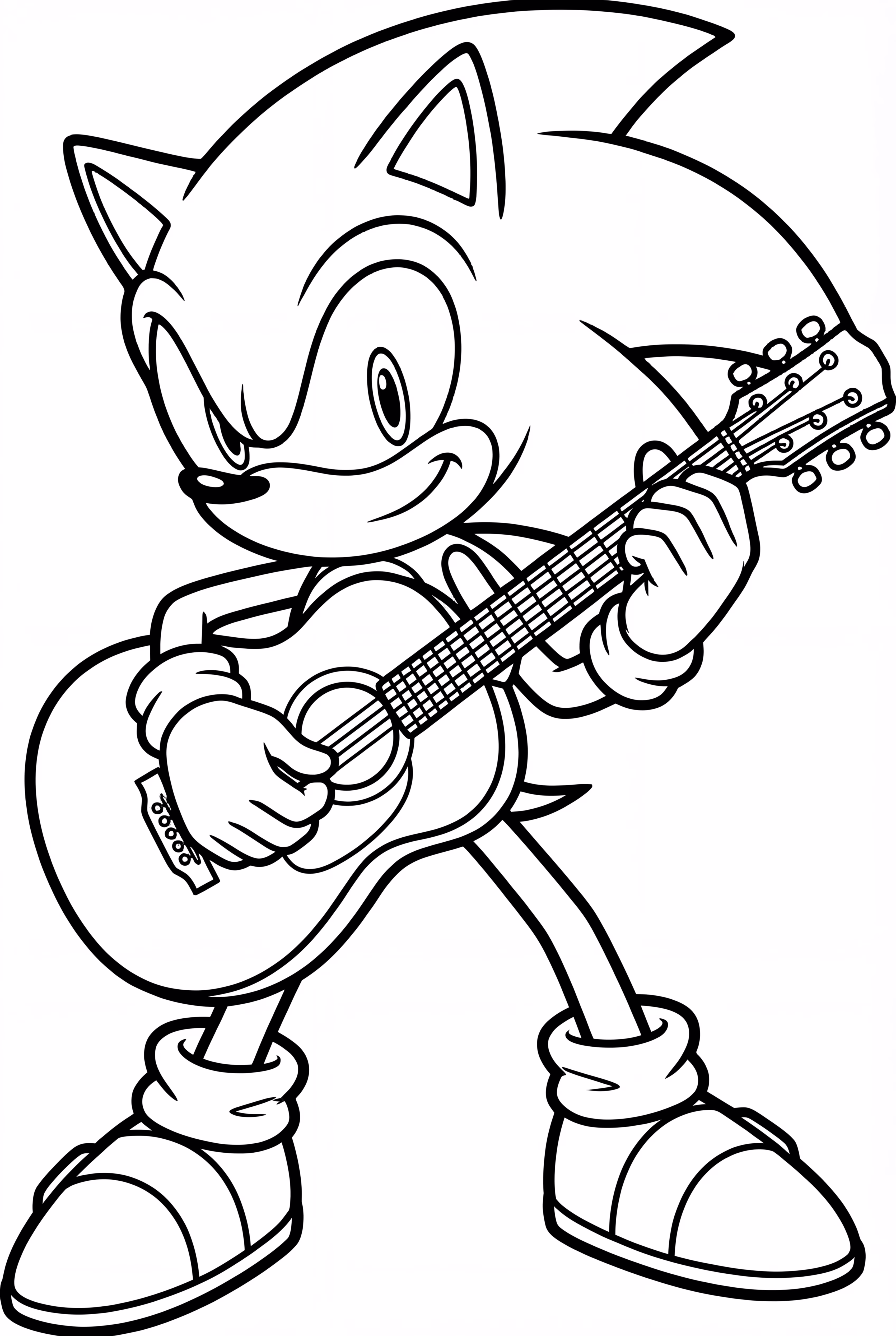 Sonic Playing Guitar On Stage