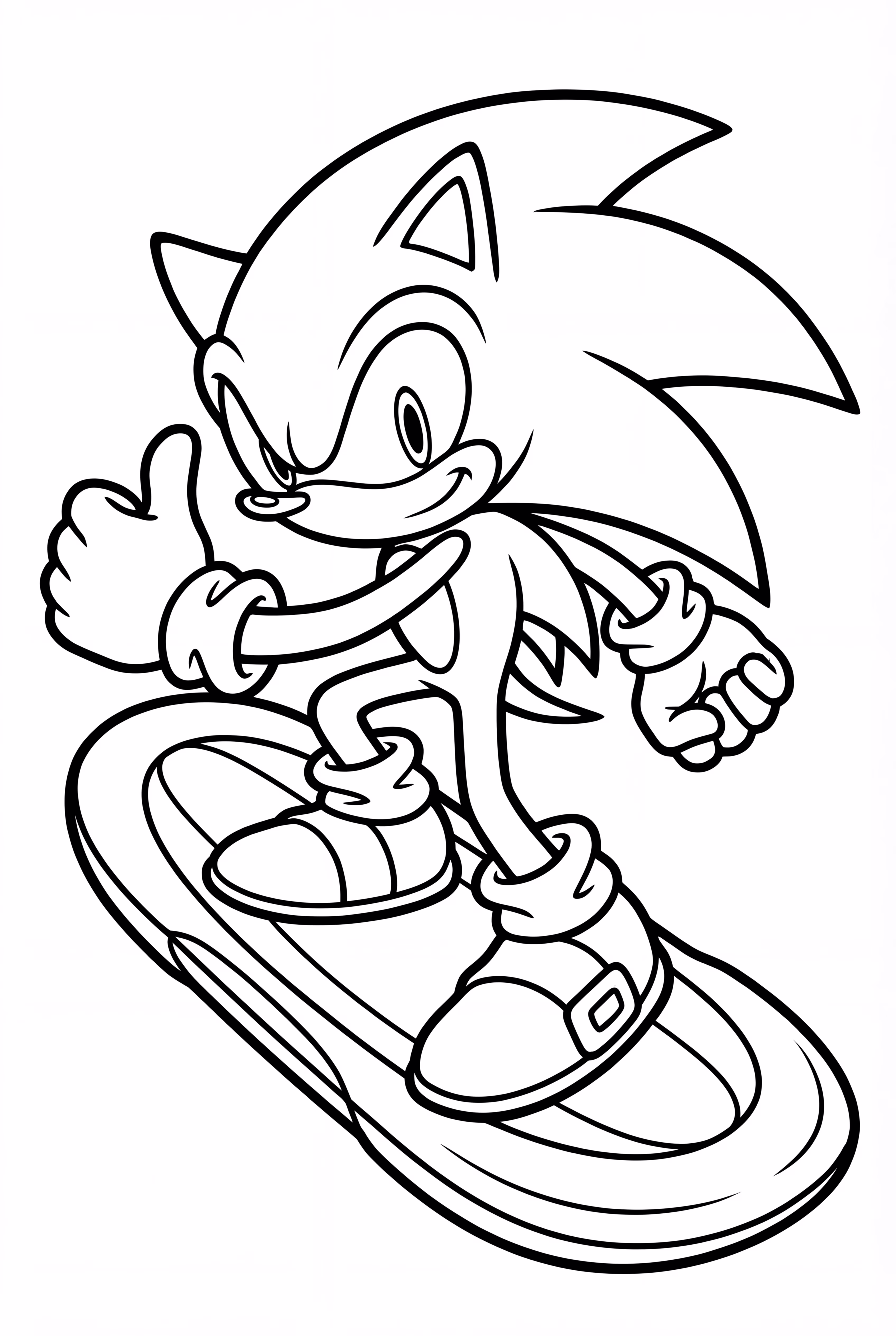 Sonic Racing On Hoverboard