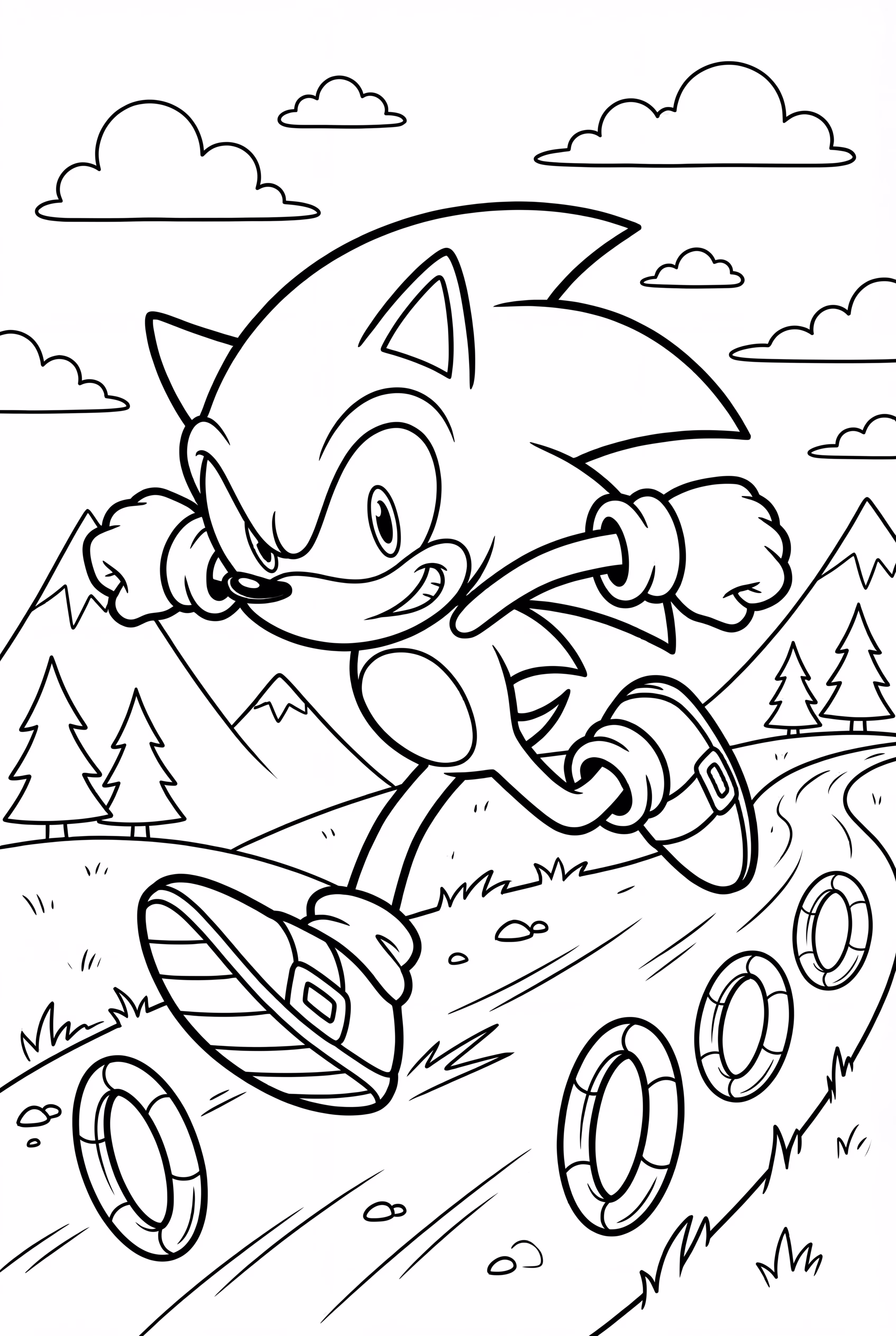 sonic running with a golden ring-2