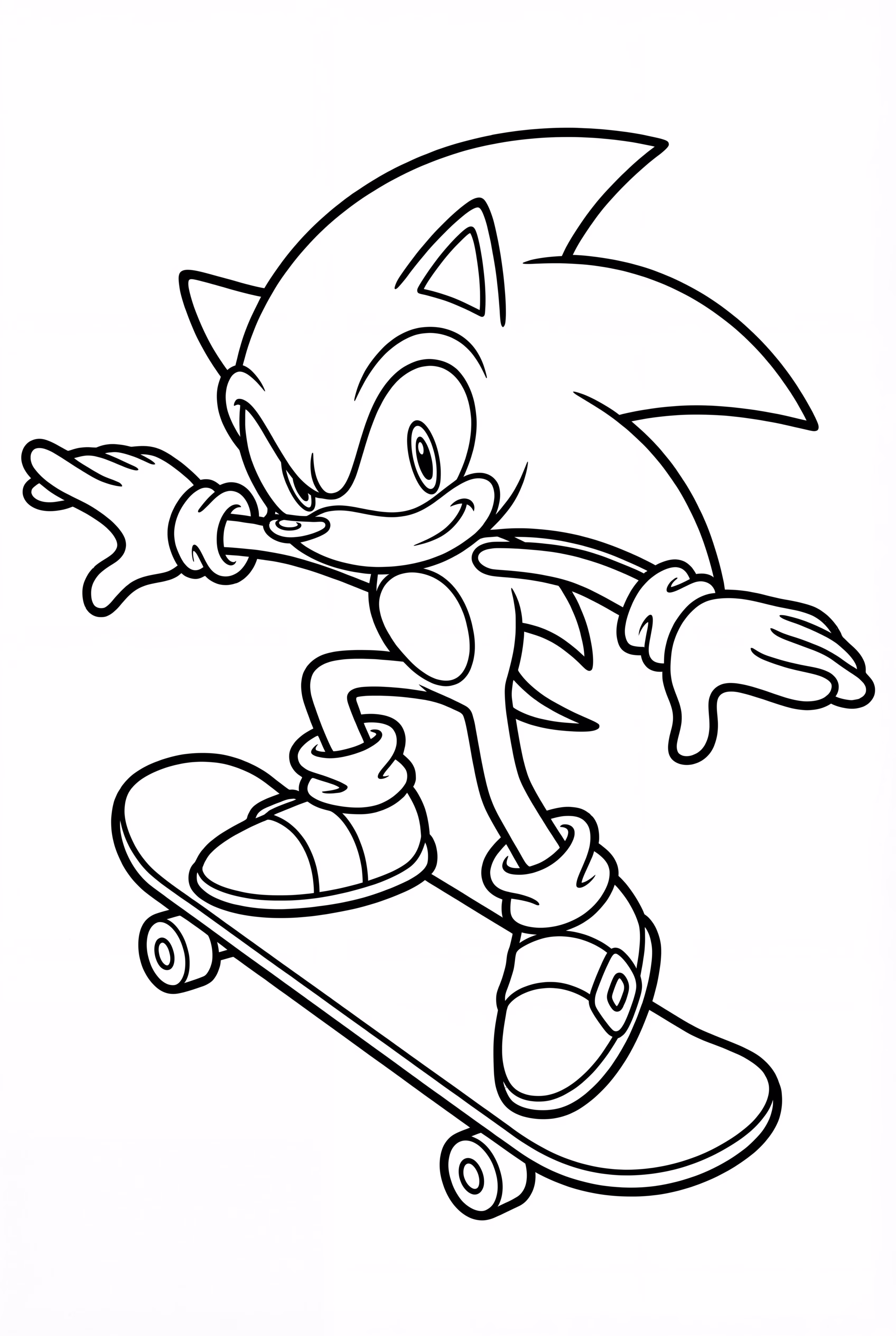 索尼克在环道滑板