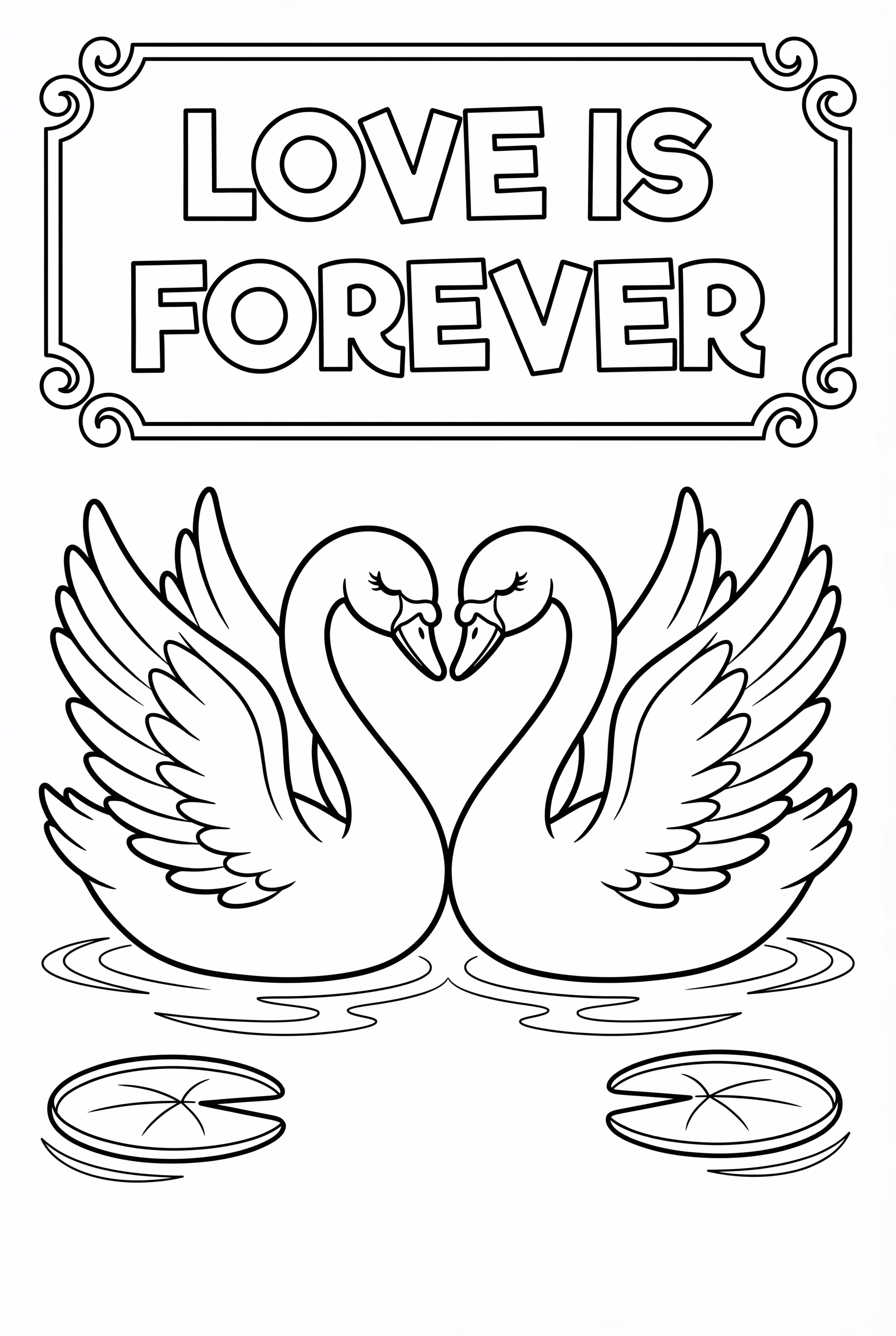 Soulmate Love Quote With Two Swans