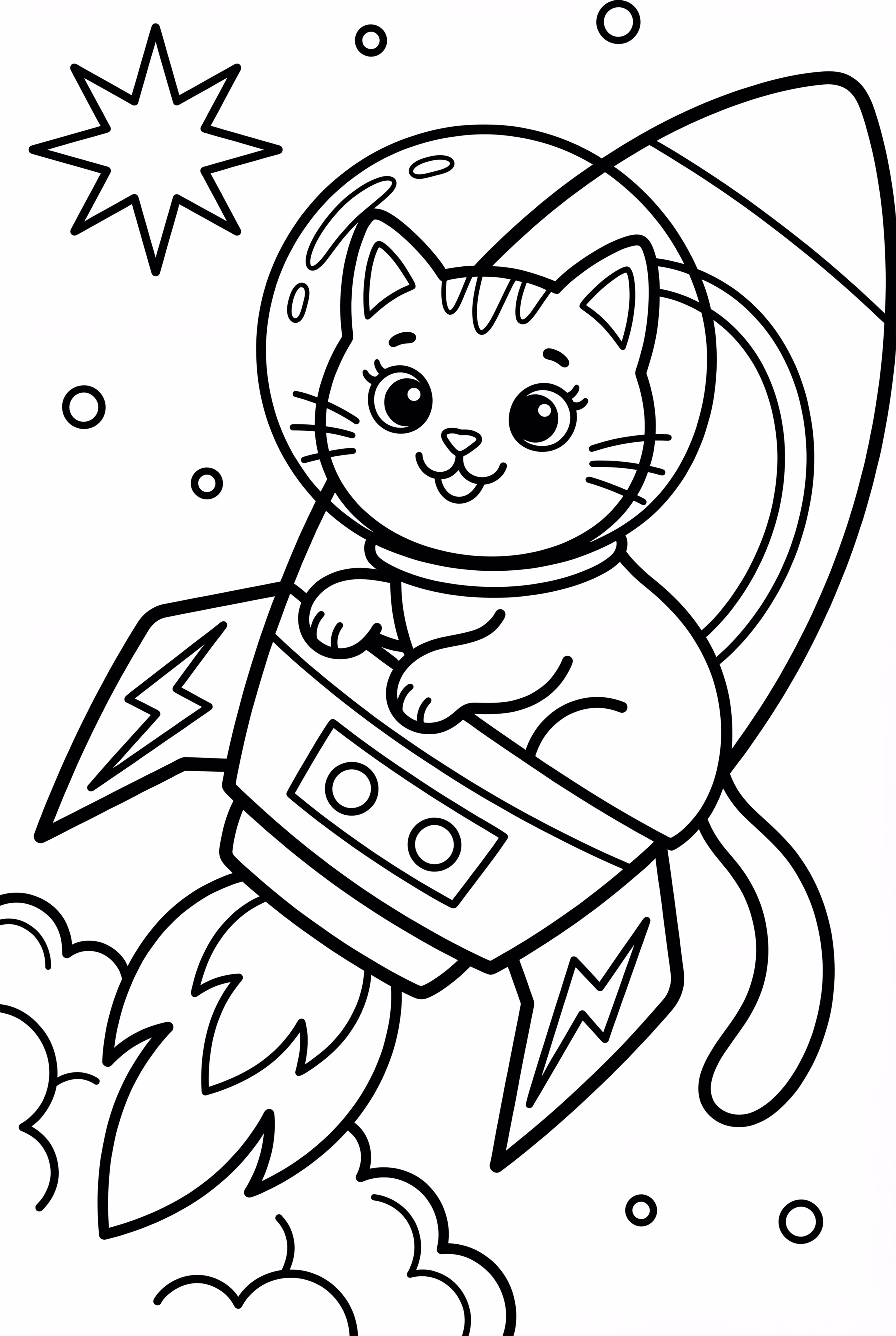 太空貓在火箭中