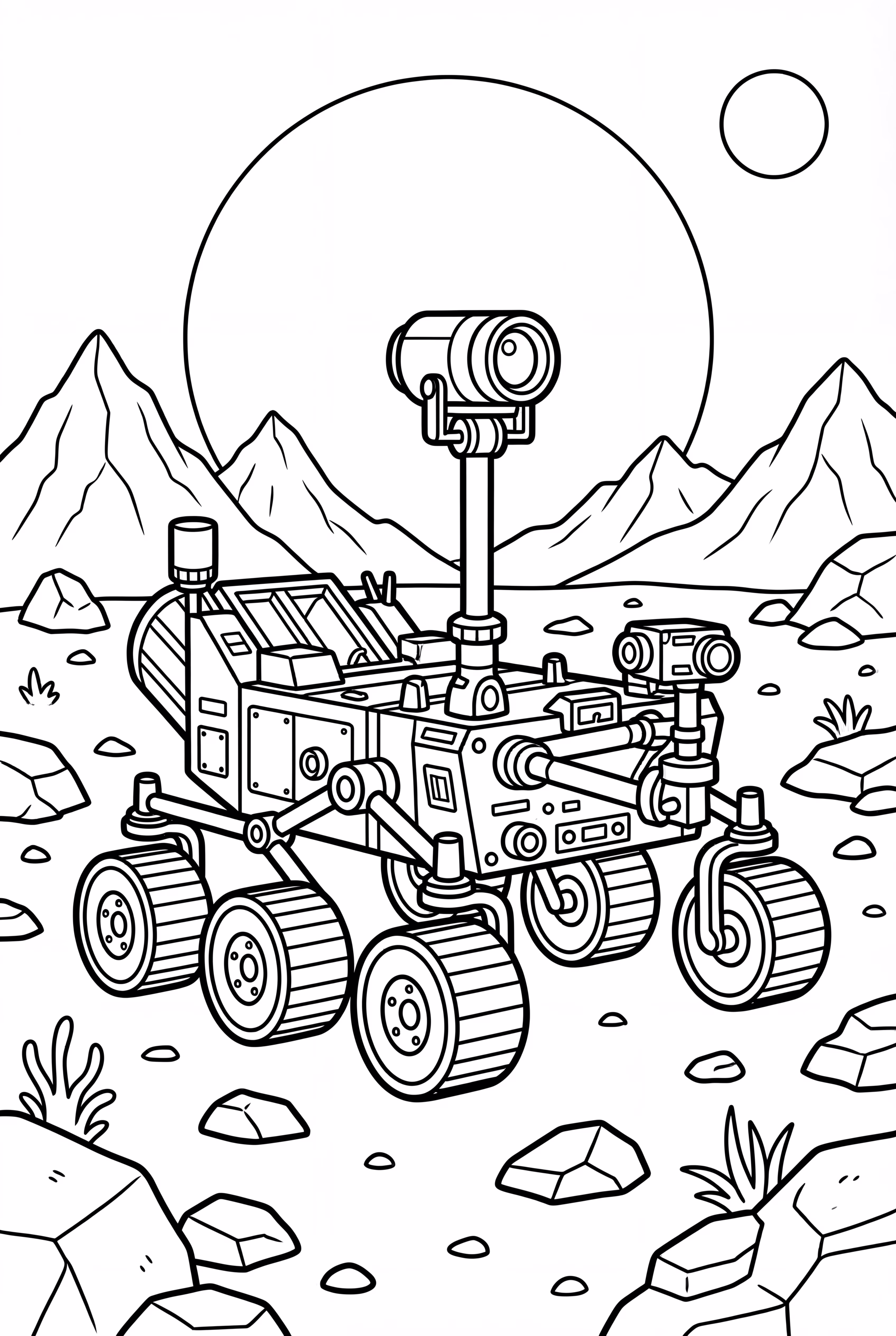 Weltraumrover erkundet den Mars-2