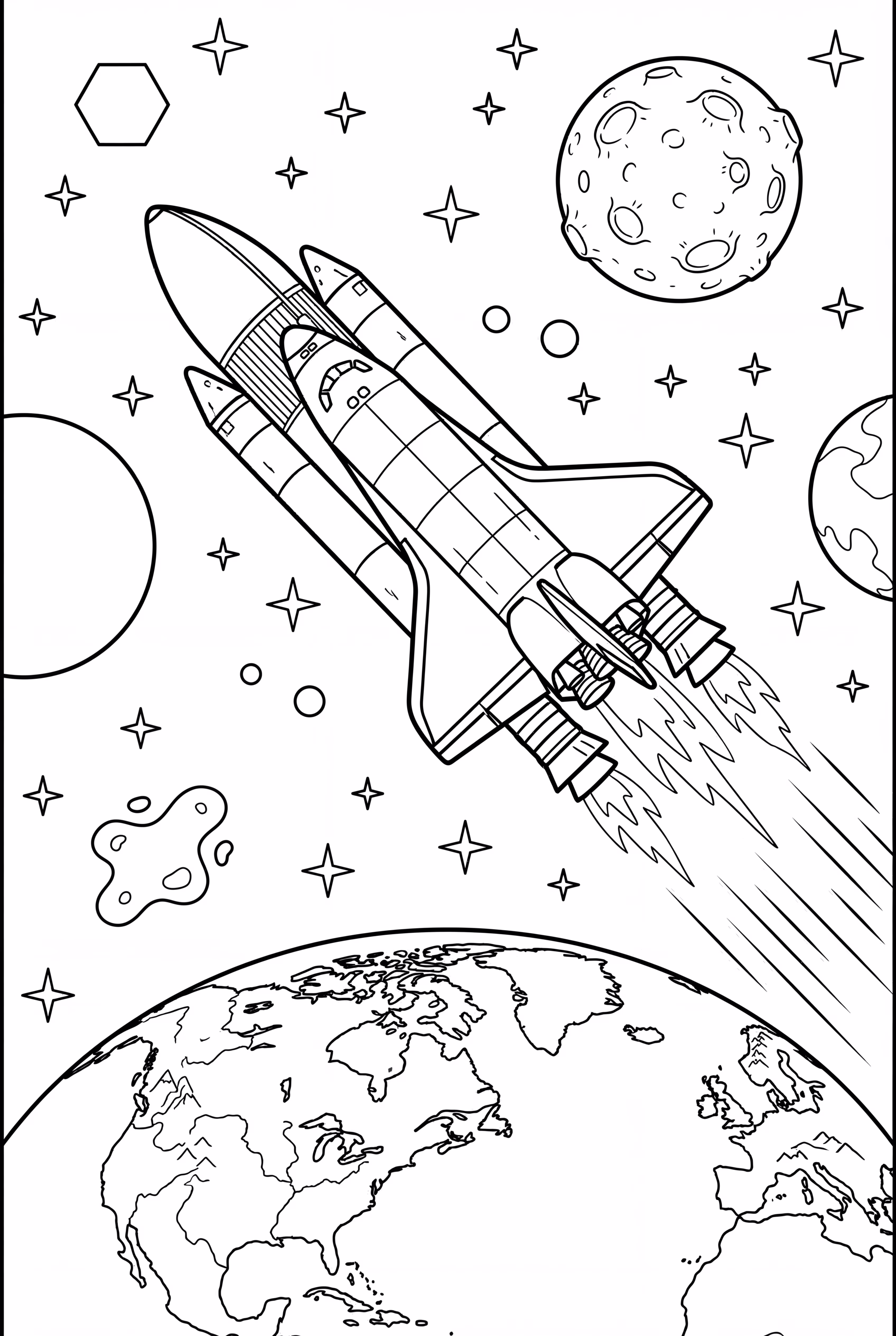 Space Shuttle in Orbit-2