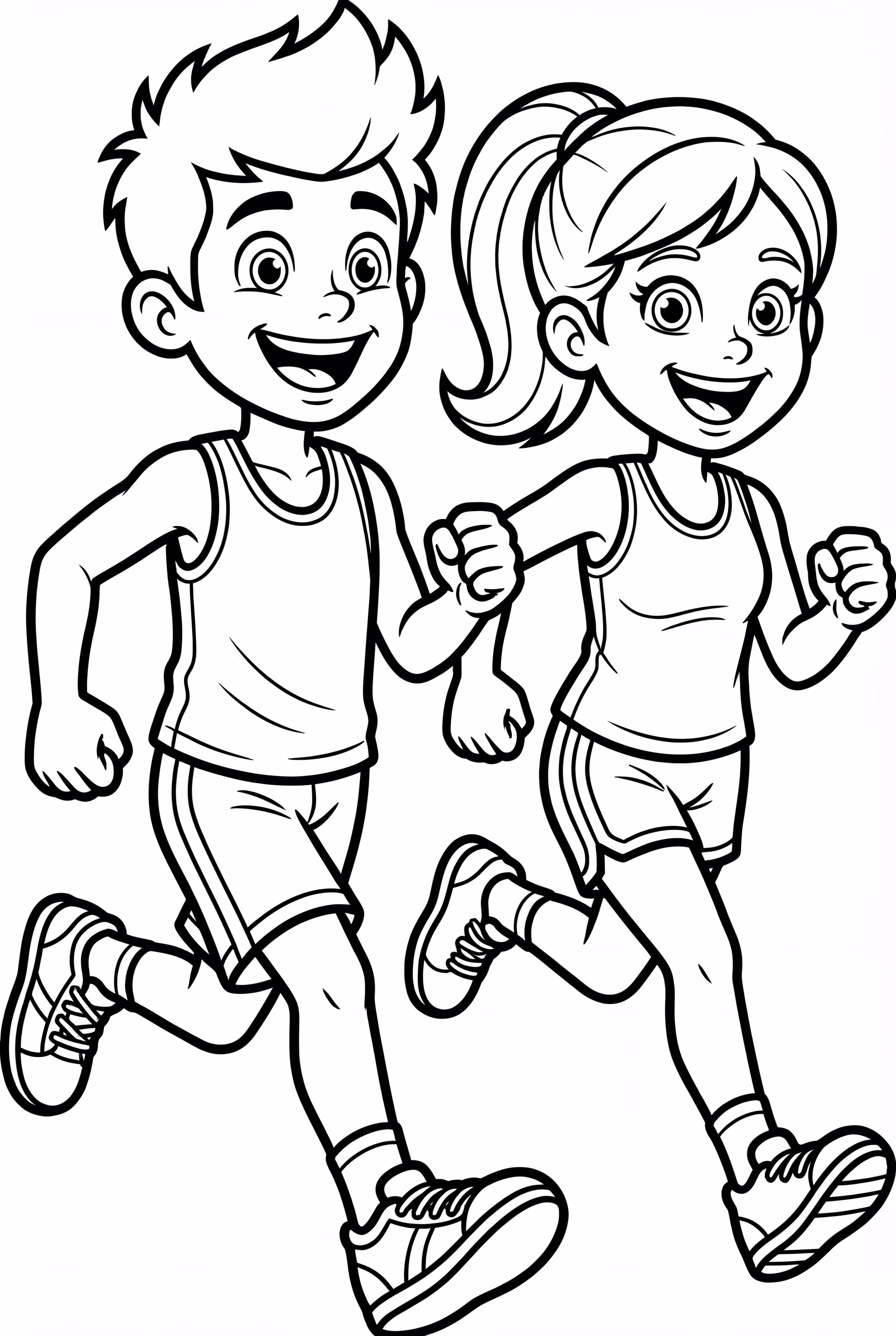 Special Olympics Athletes Competing Together