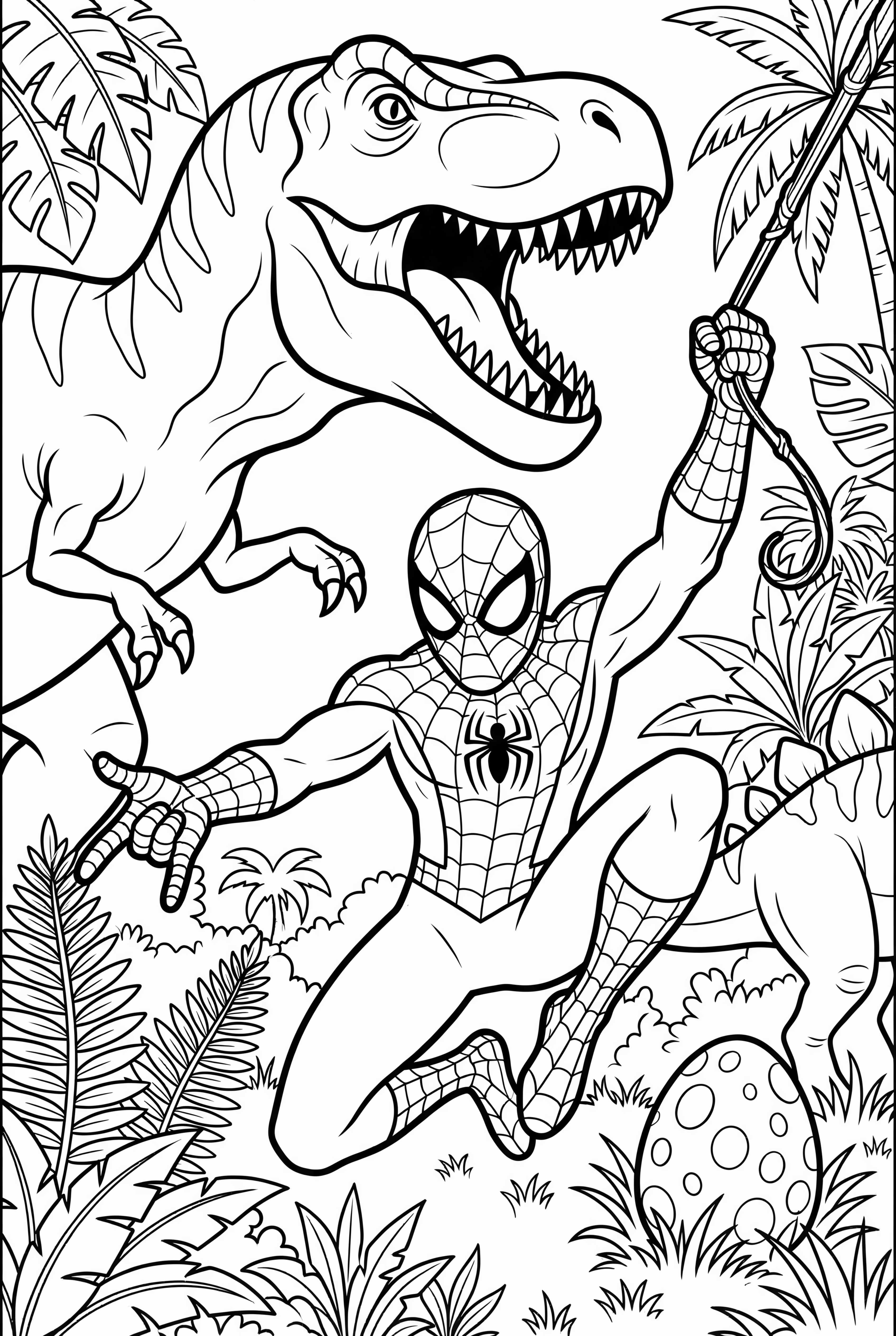 蜘蛛侠在恐龙世界