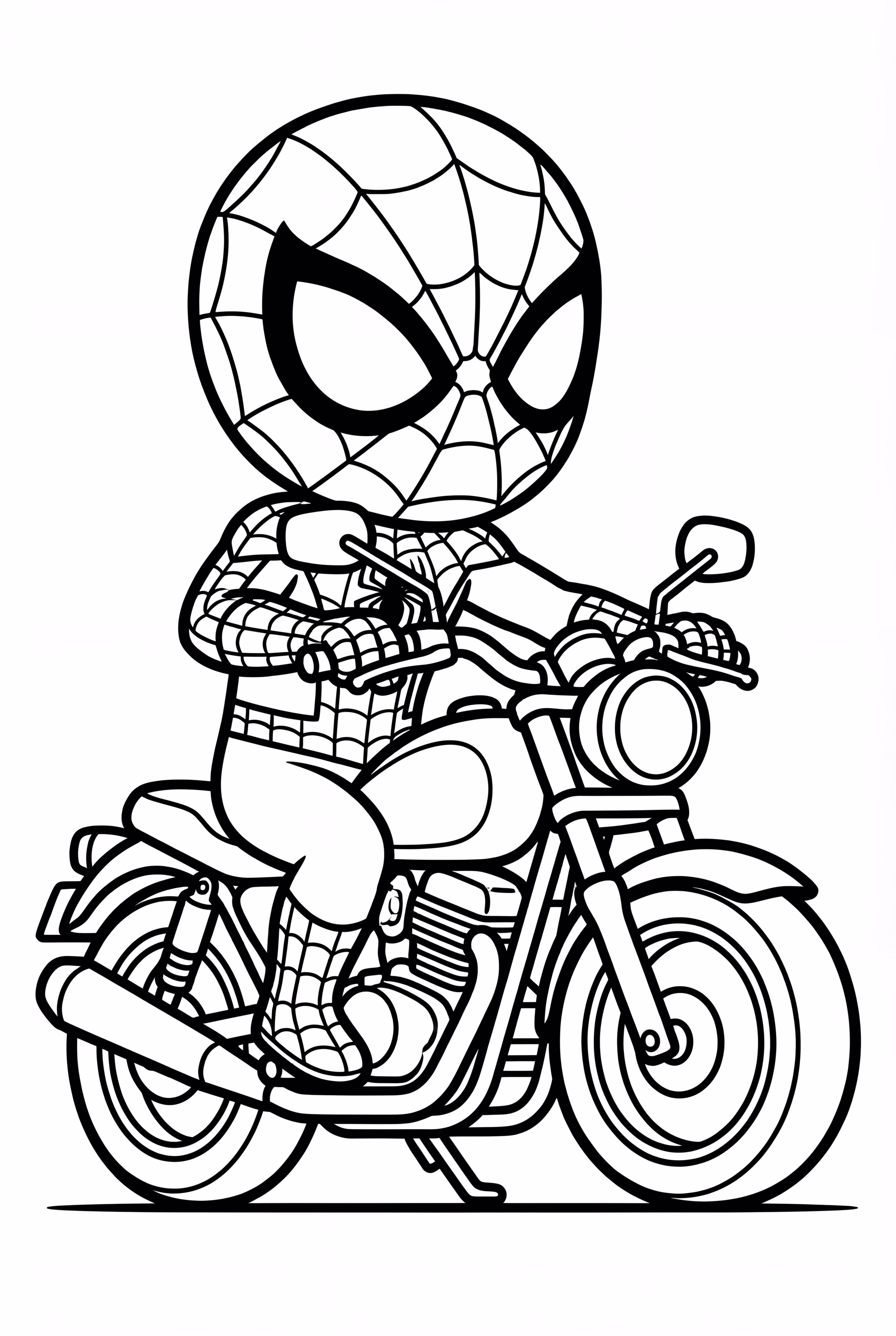 摩托车上的蜘蛛侠