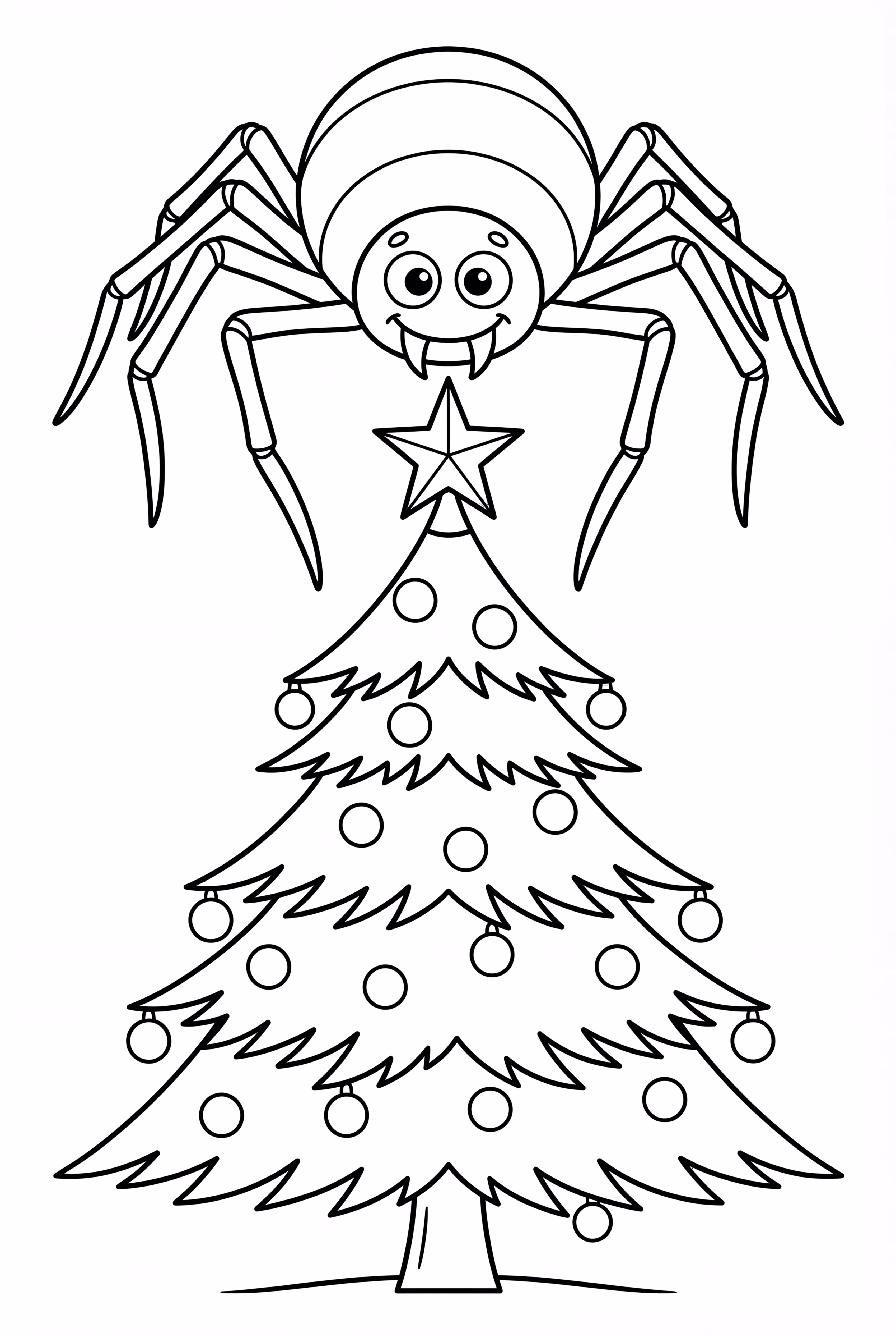 Spider on Christmas Tree