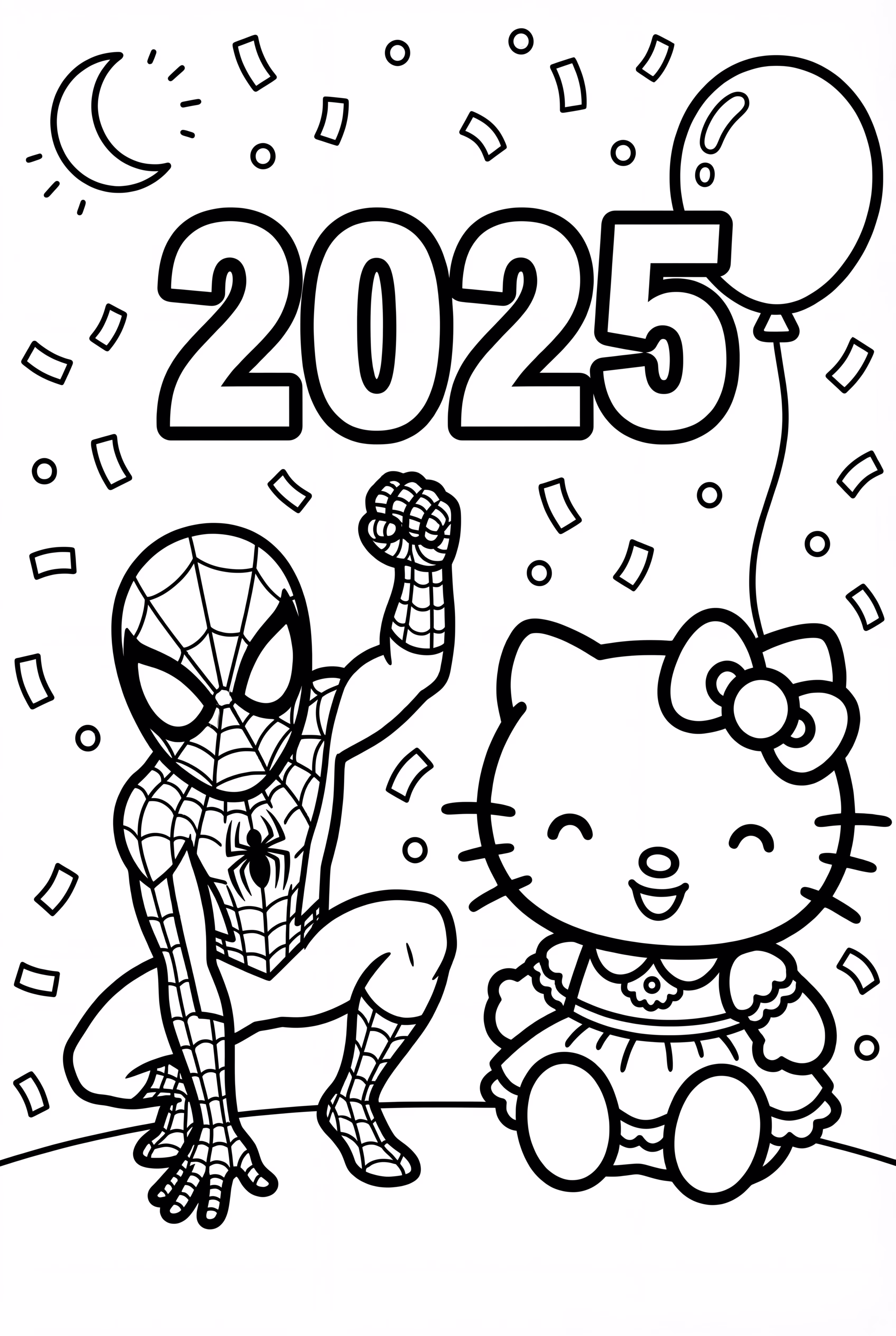 蜘蛛侠与凯蒂猫庆祝2025年