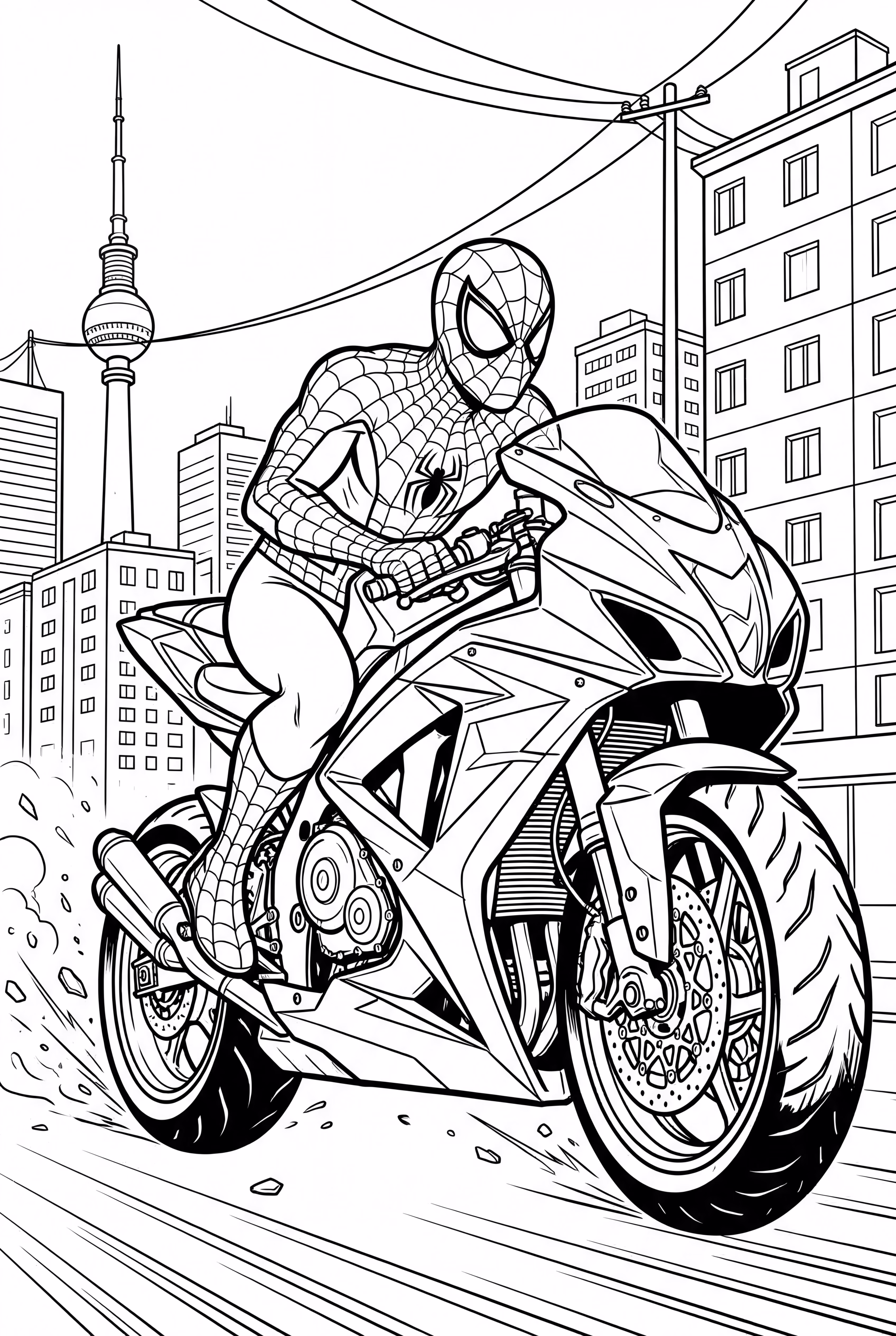 Spiderman Motorcycle Chase-2