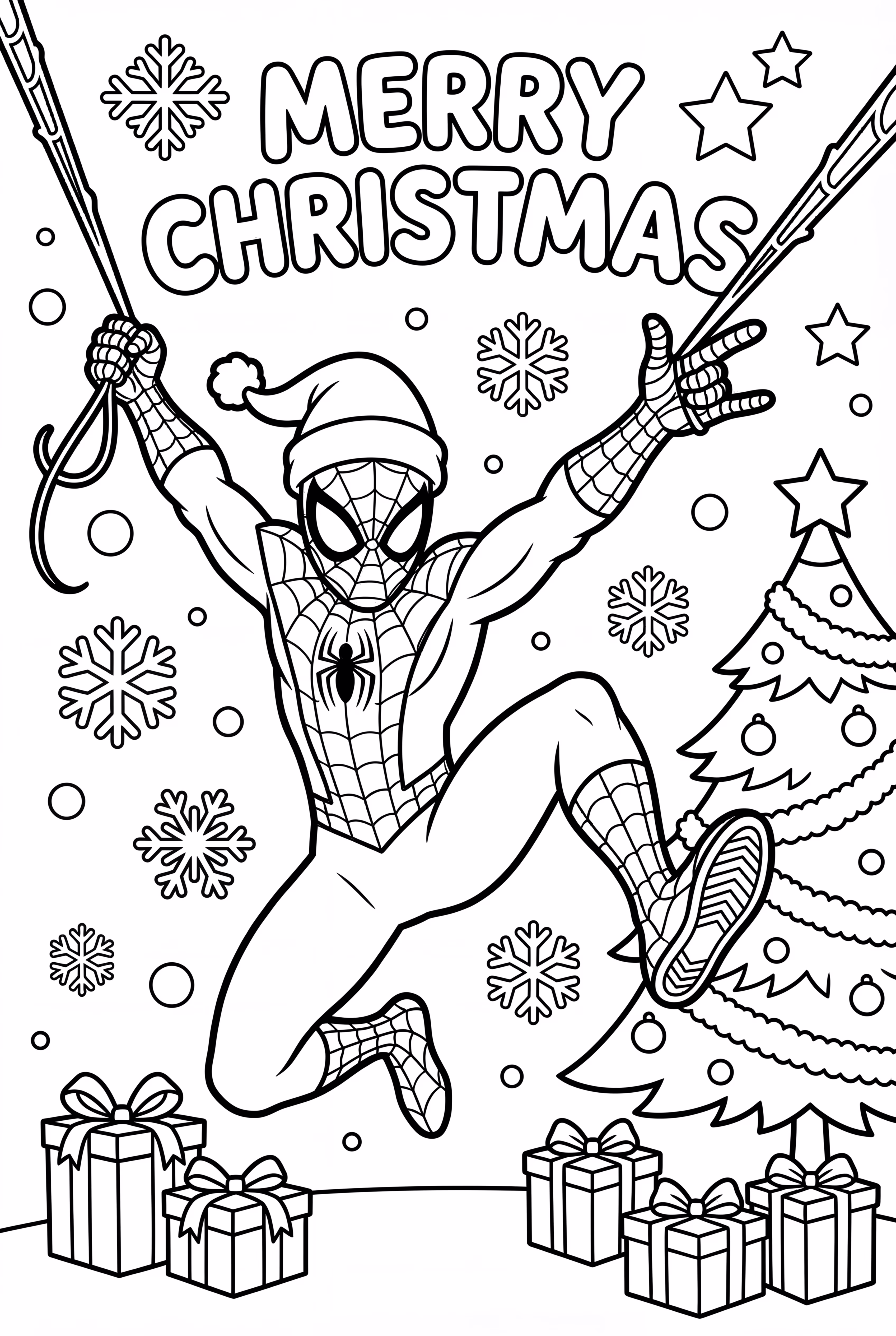 圣诞树上的蜘蛛侠