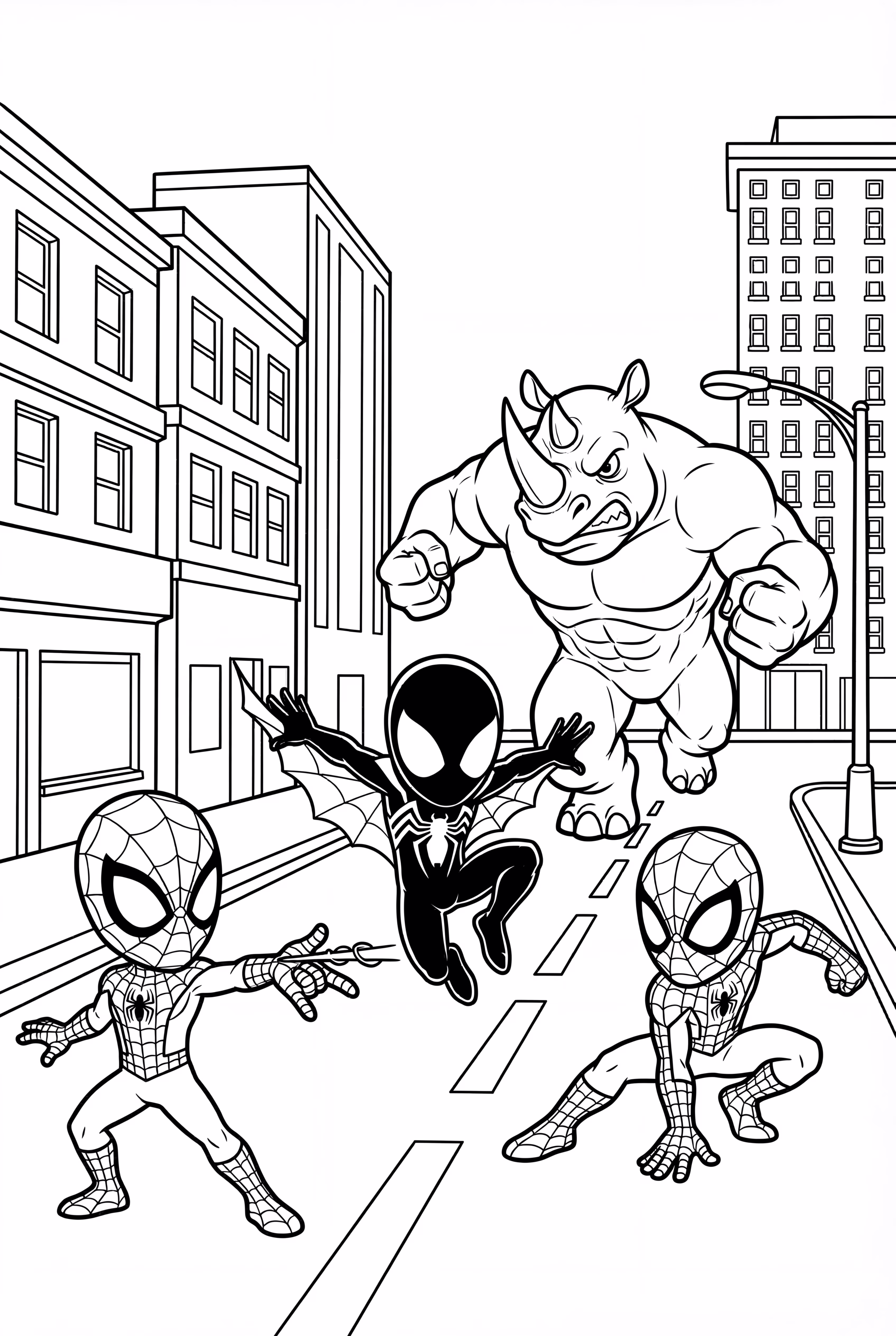 Spidey et ses amis extraordinaires affrontent la charge de Rhino