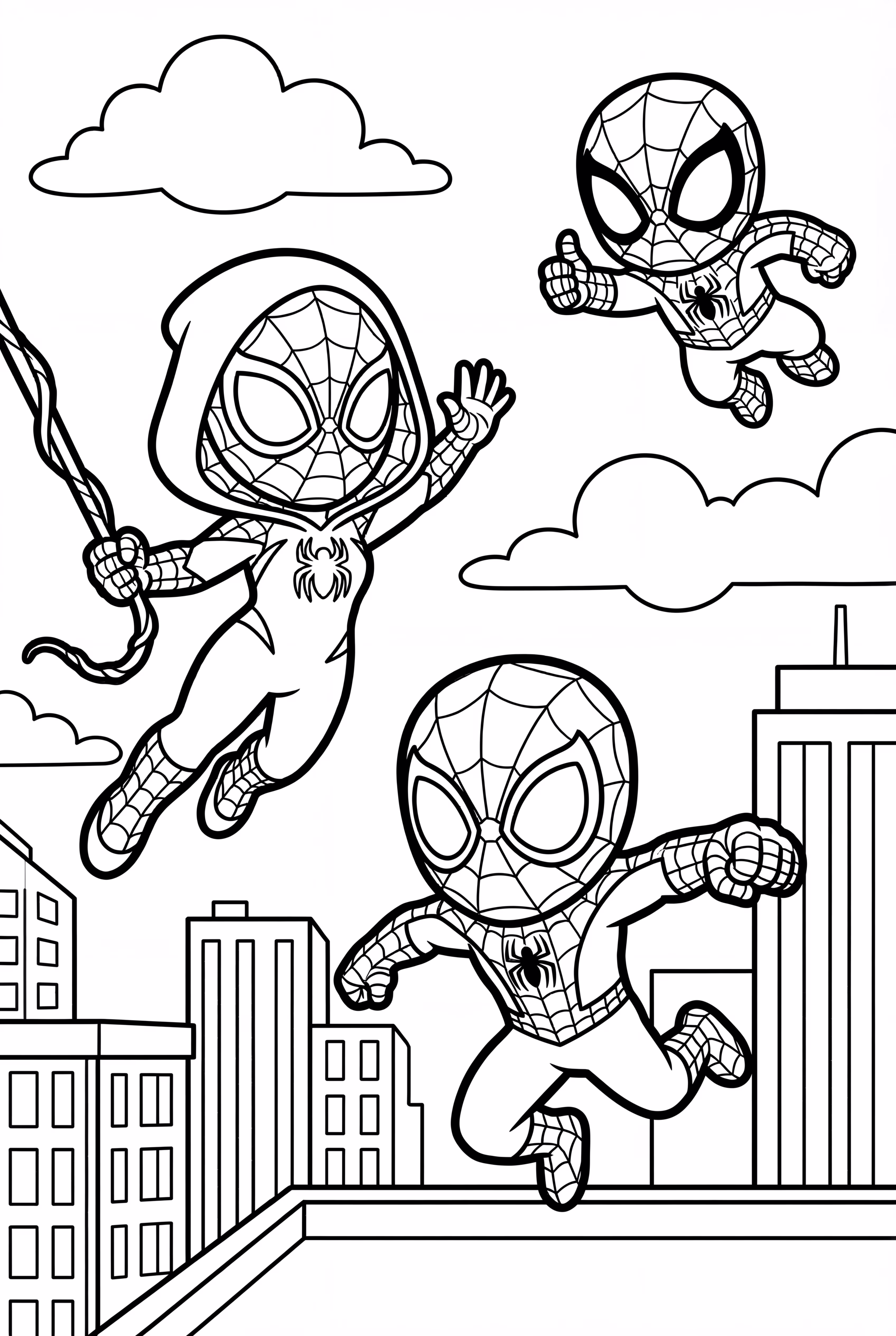 Spidey Et Ses Incroyables Amis Ghost-Spider Et Spin Cooperent