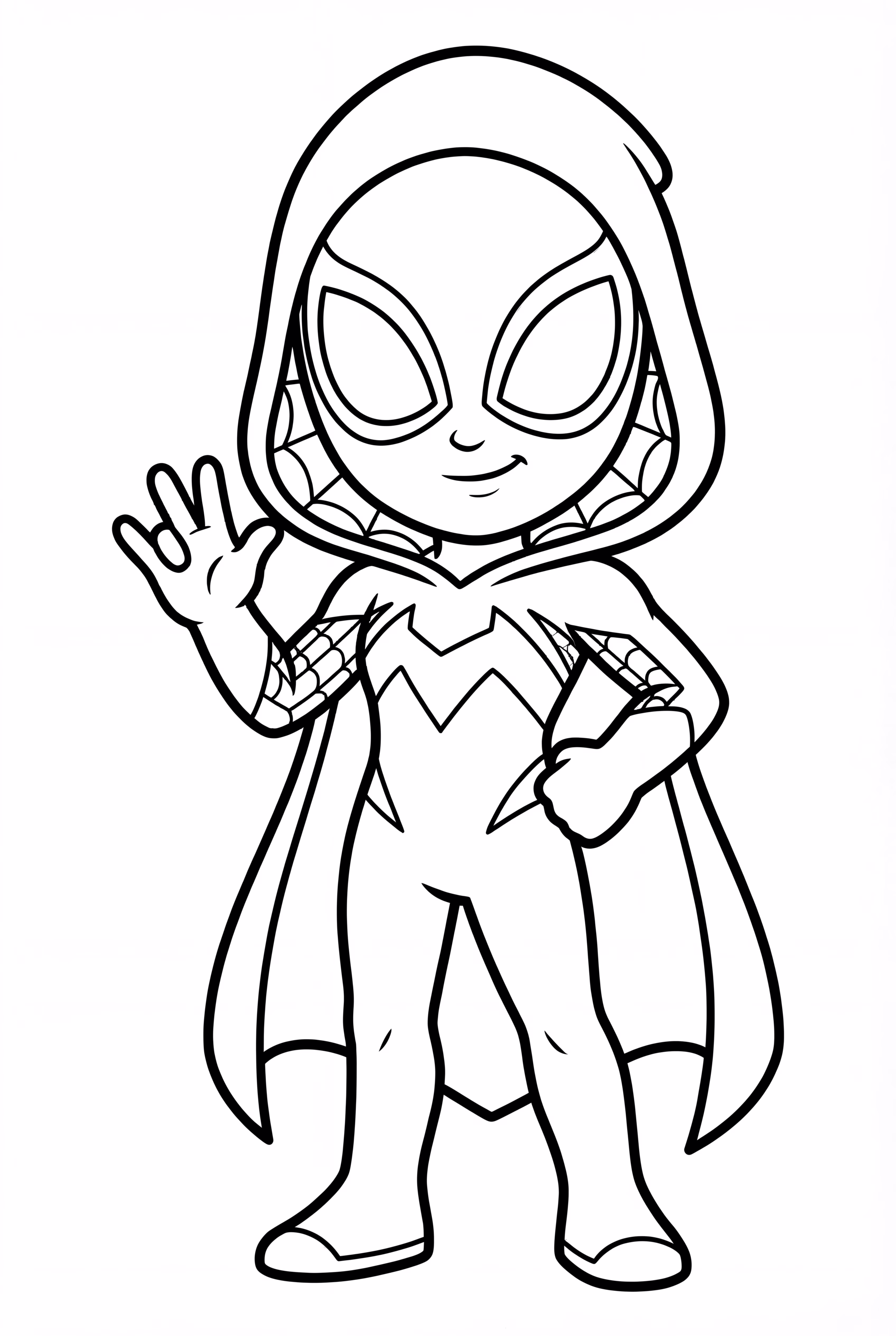 Spidey und seine erstaunlichen Freunde Ghost-Spider lächelt