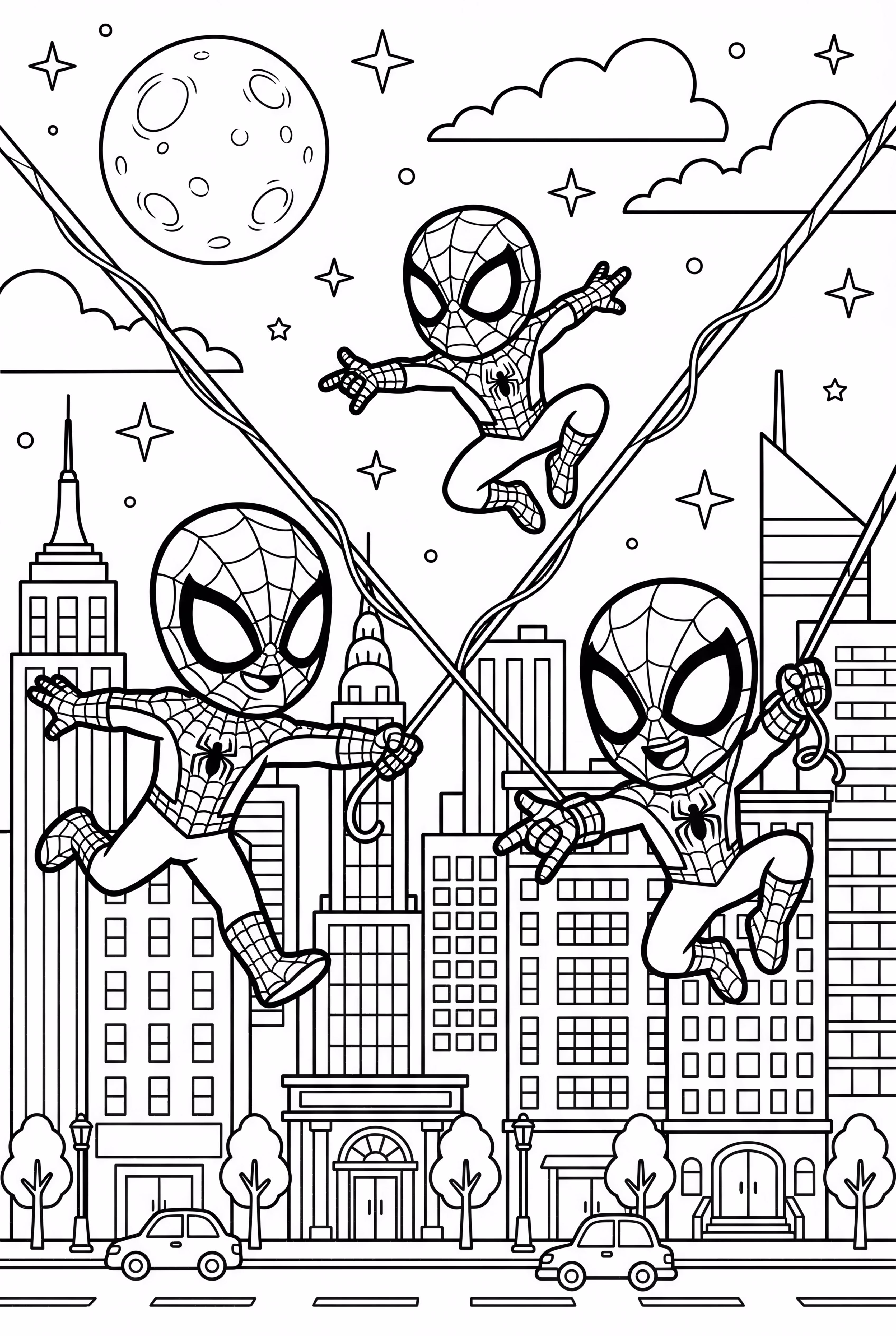 Spidey und seine erstaunlichen Freunde schwingen nachts zusammen