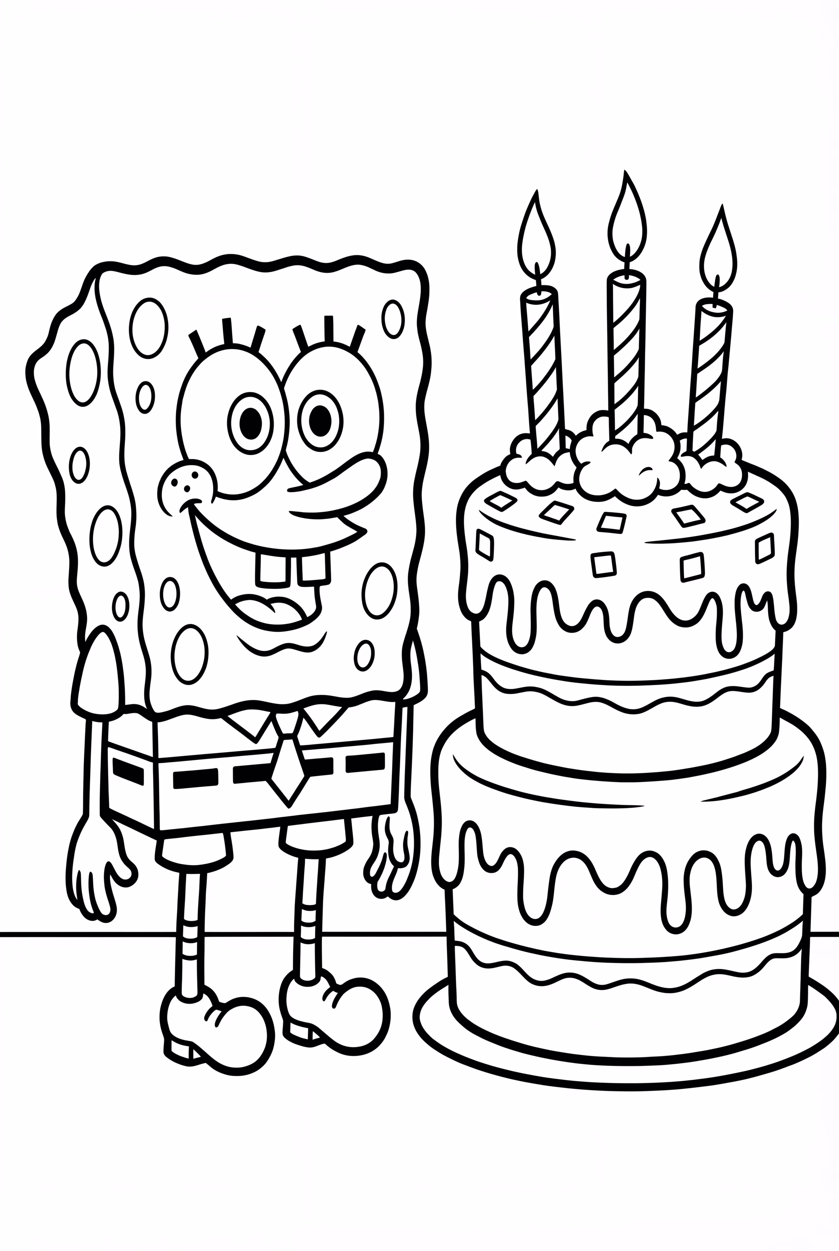 Spongebob Birthday Cake