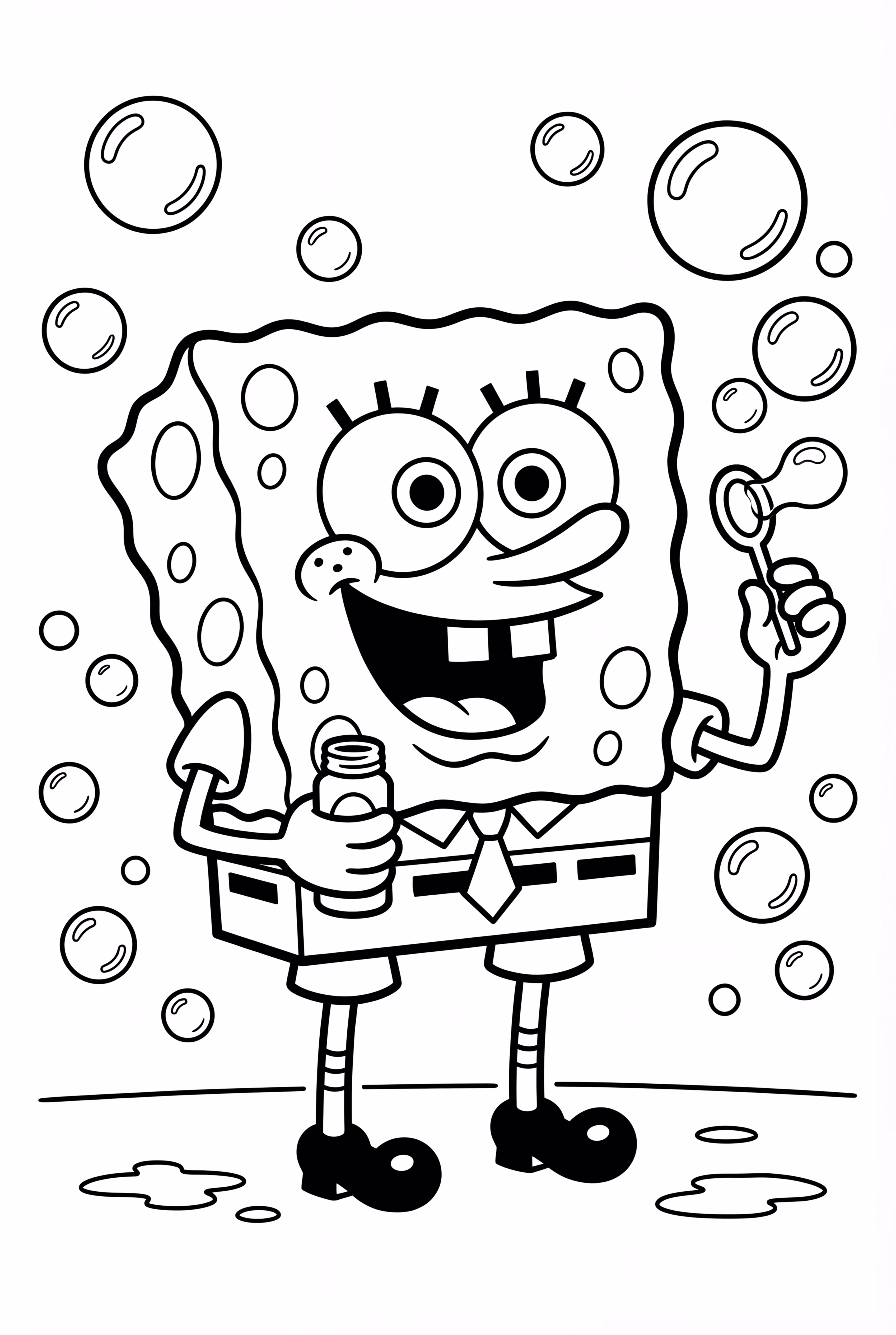 Spongebob Blowing Bubbles