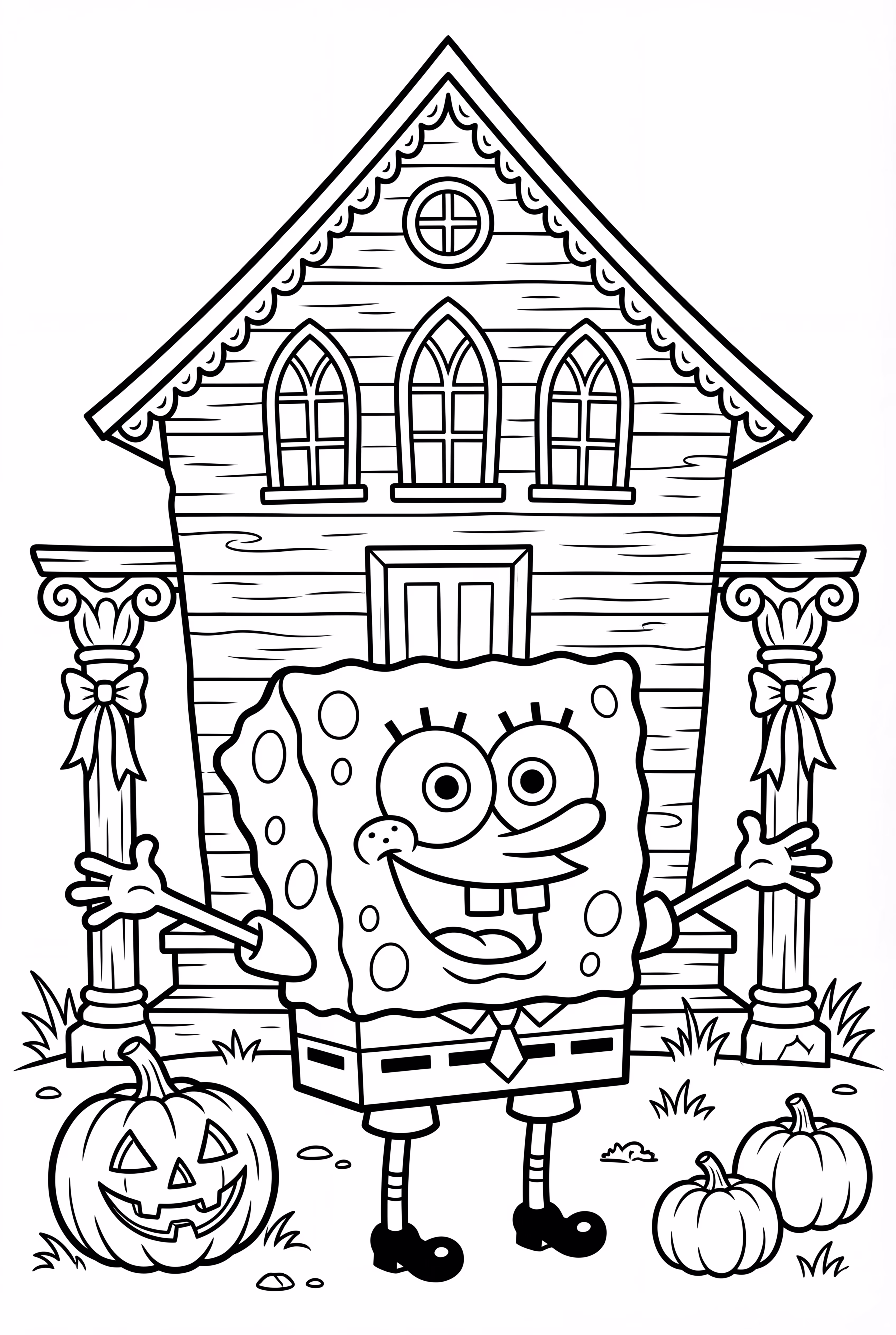 Spongebob Halloween Haunted House