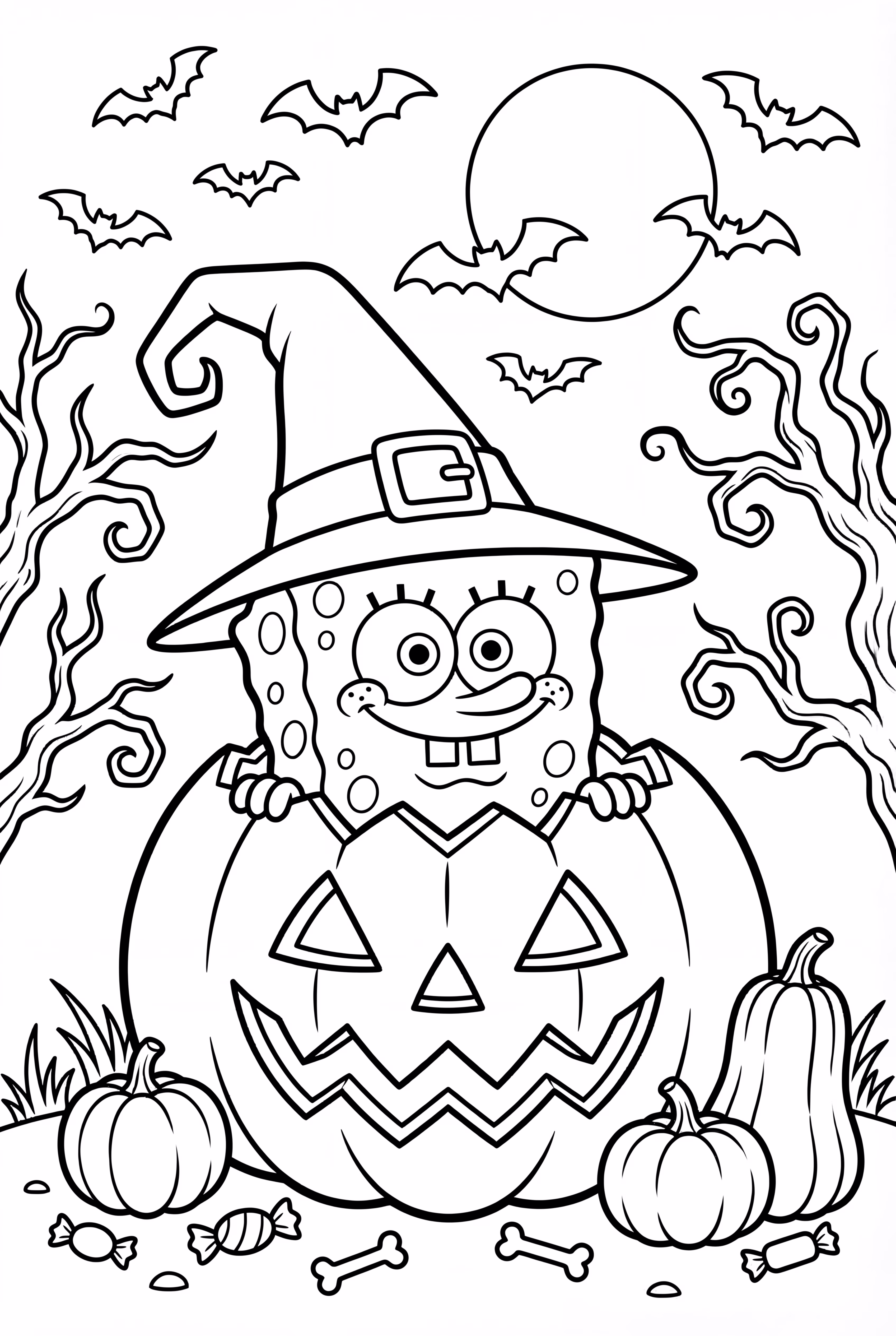 Spongebob Halloween Pumpkin-2