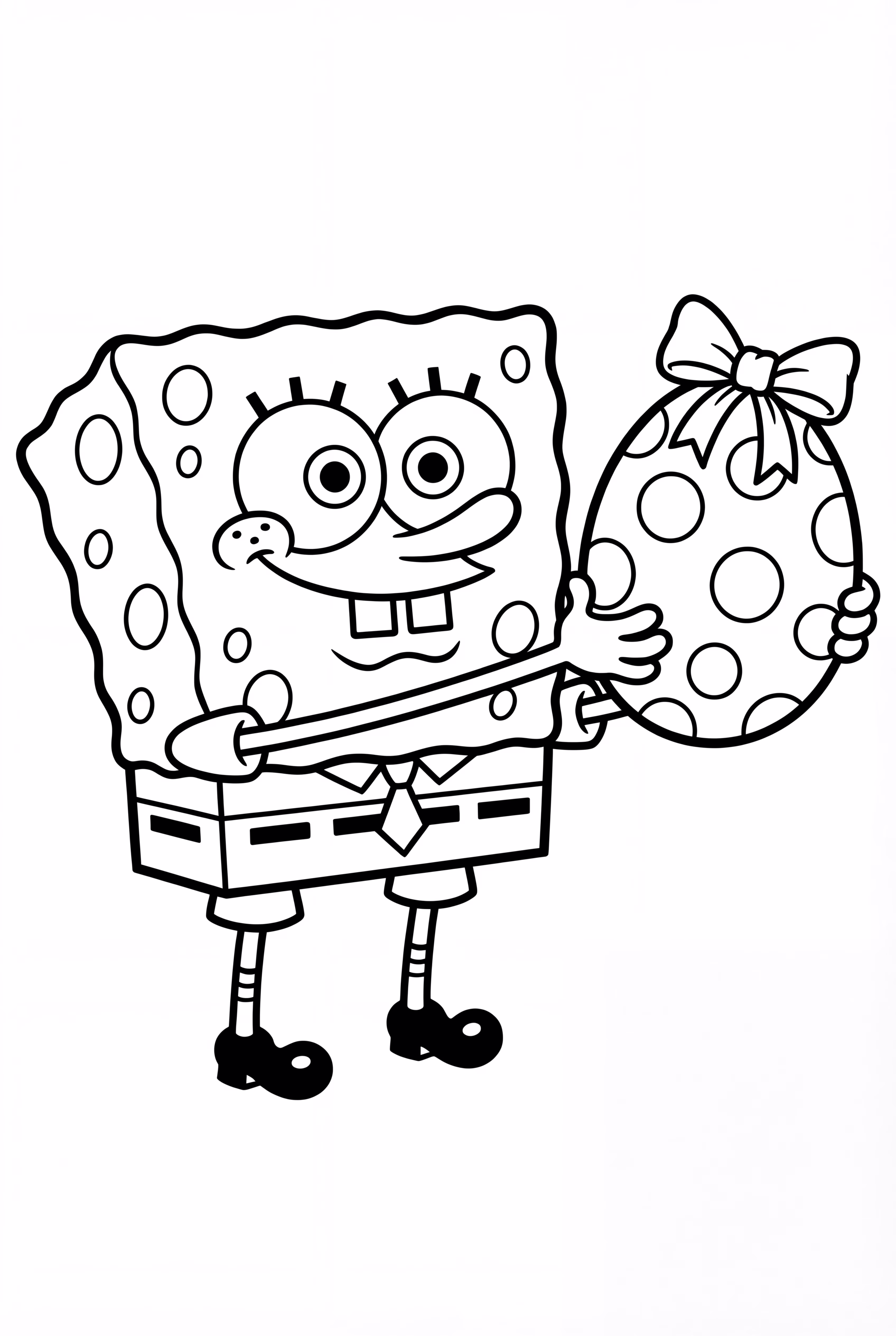 Spongebob Hunting Easter Eggs In Bikini Bottom