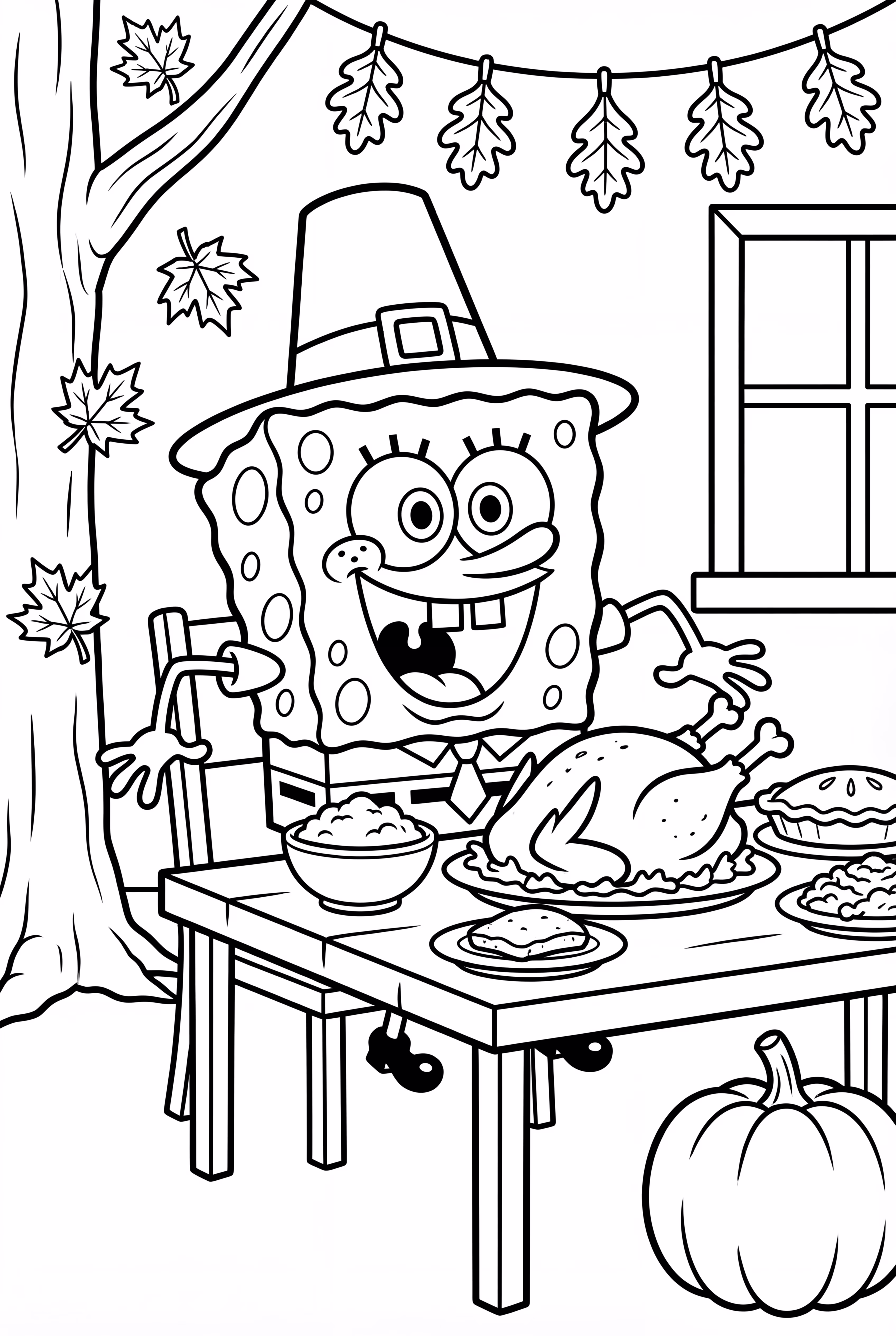 Spongebob Thanksgiving Feast