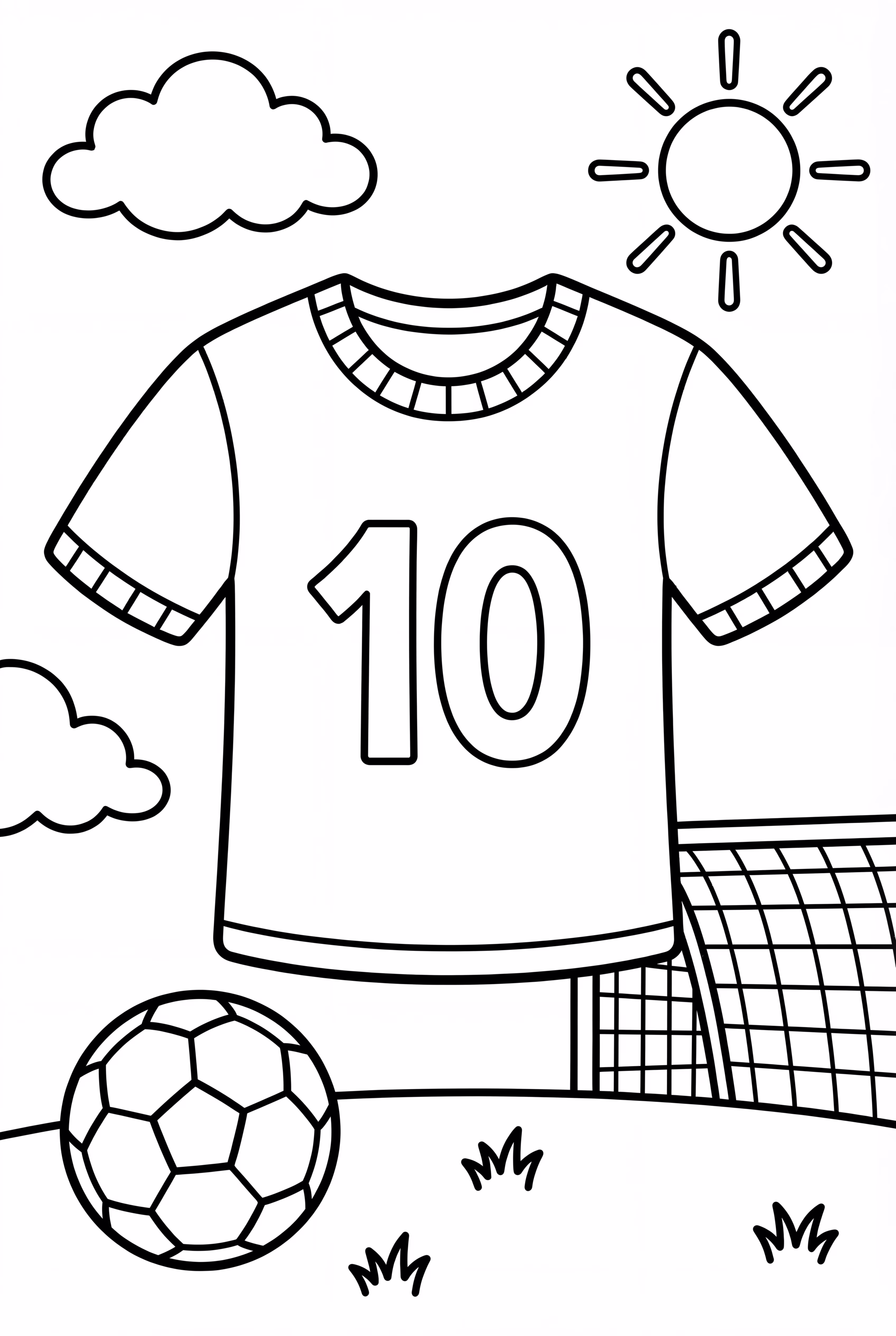 Sports Jersey With The Number Ten