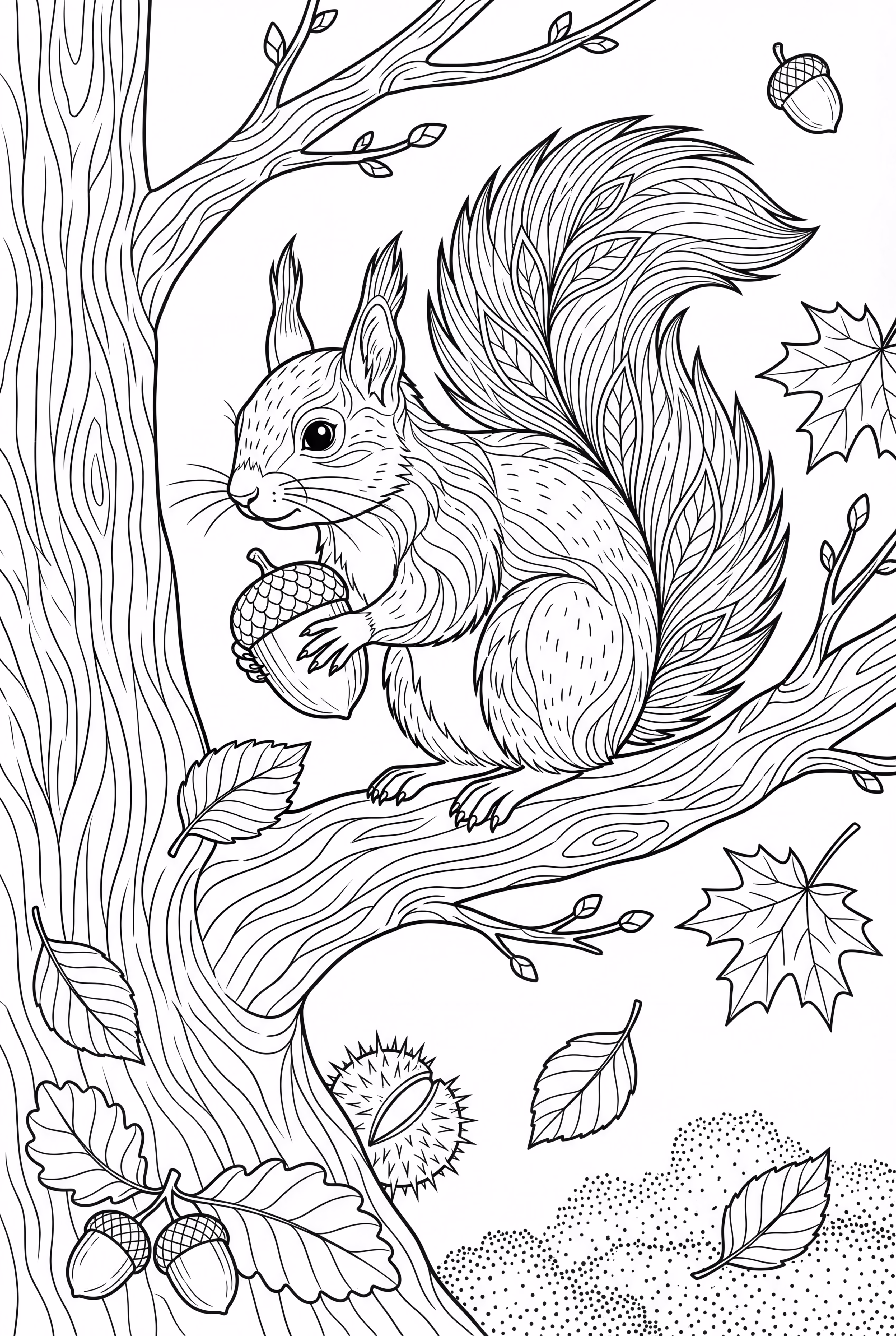 リスと四季の変化