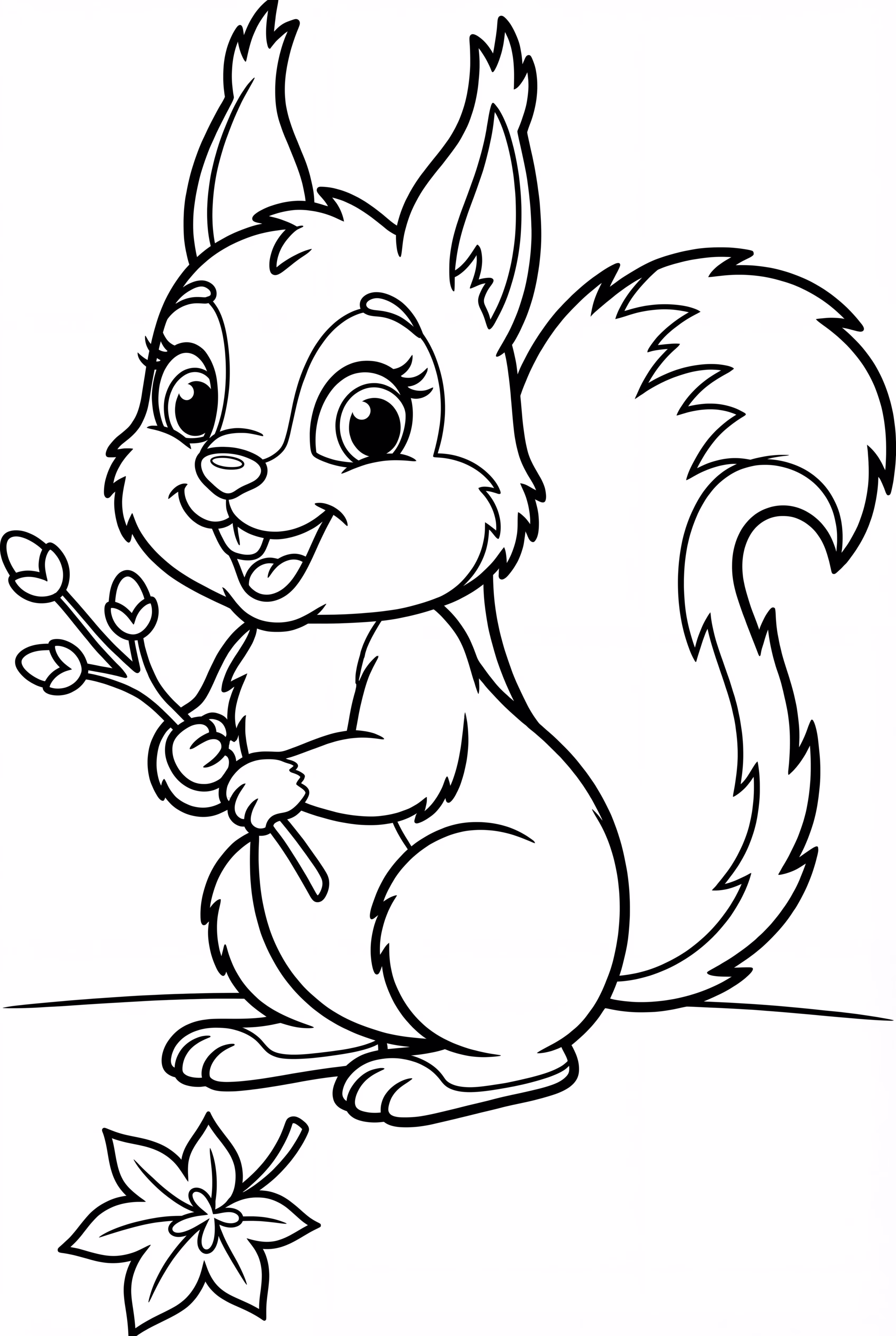 Squirrel Building a Cozy Nest